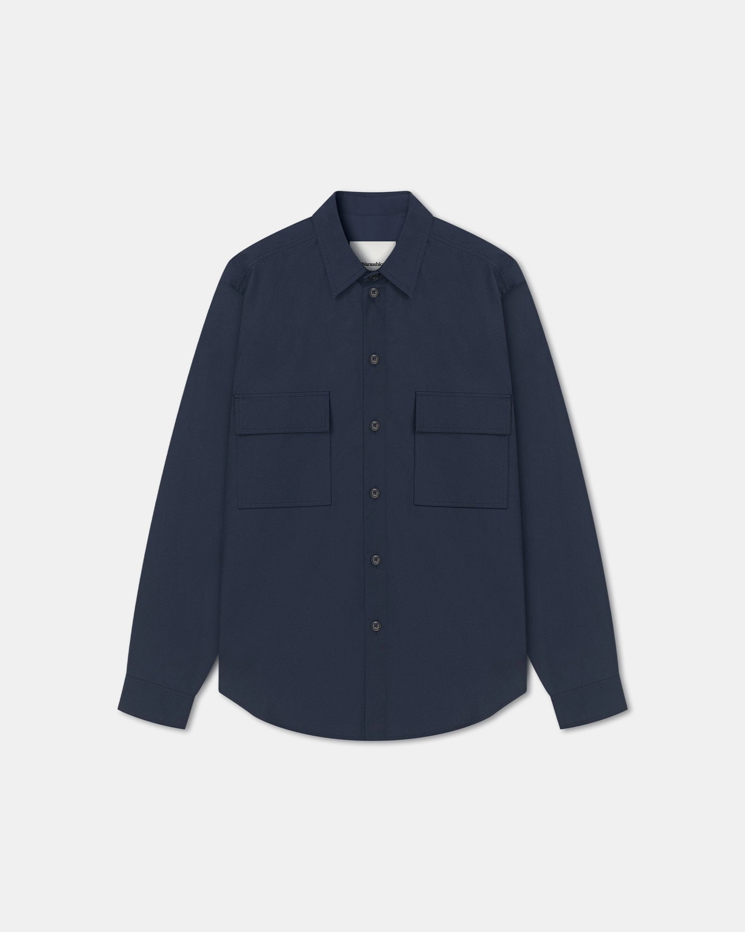 Breathable Layer Compact Fold Design Jari - Long-Sleeve Shirt - Navy
