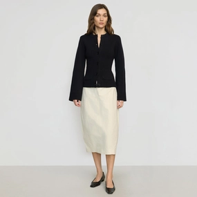 urban scene Global Inspiration Jarmaine Back-Slit Barrel Skirt