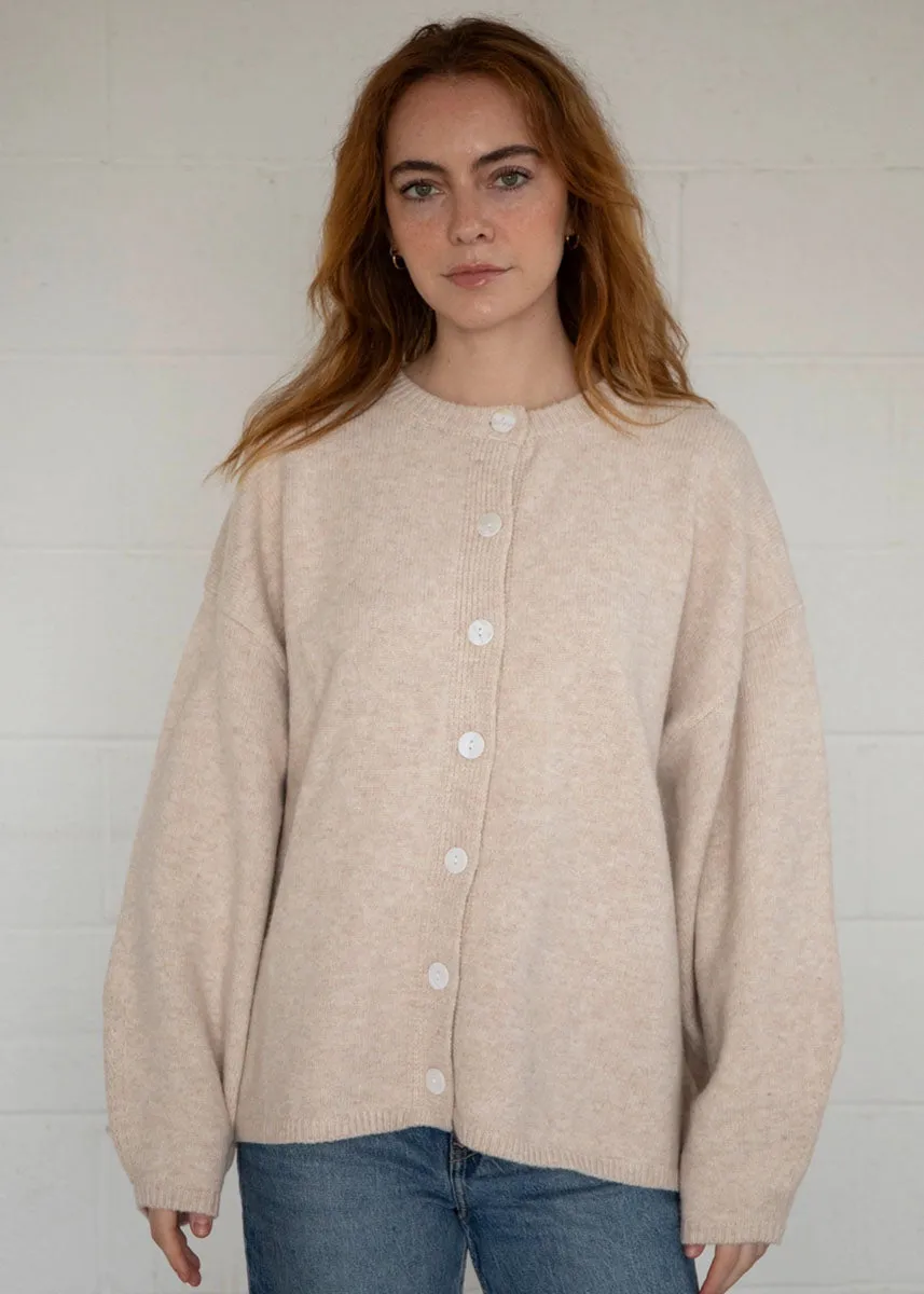 Juniper Cardigan - Oatmeal UV Protective Coating Anti Pilling Treatment