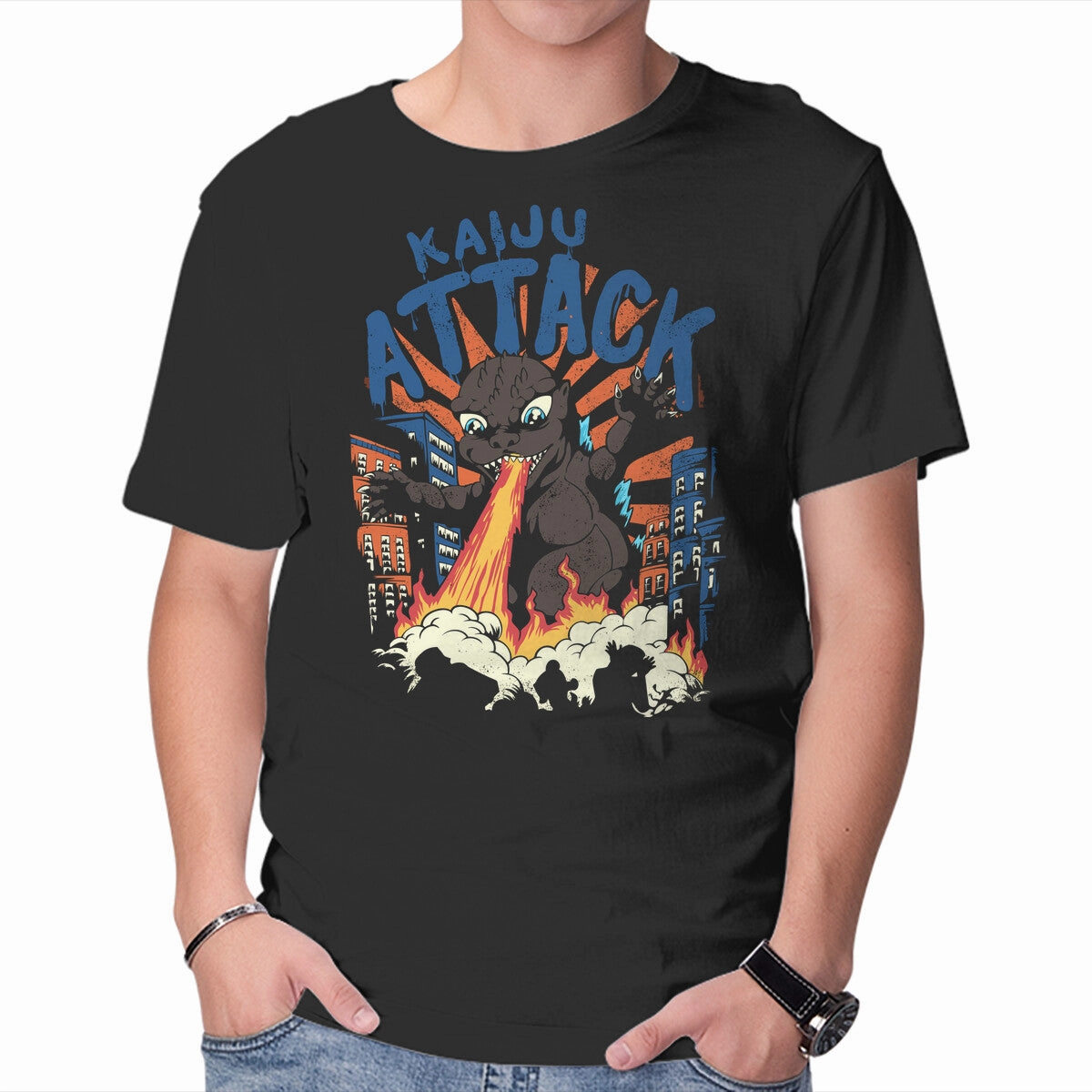 Kaiju Attack Casual Comfort Trendy