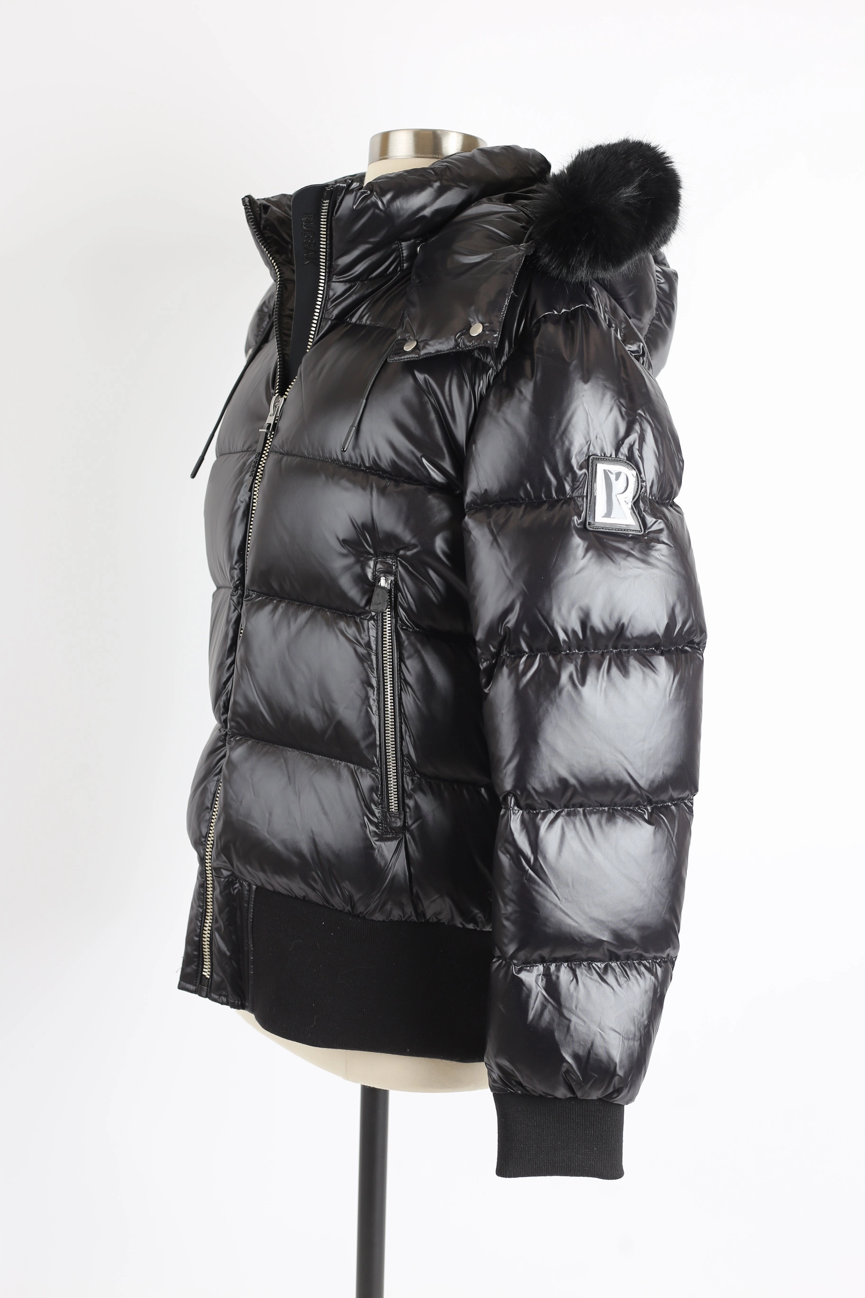 Maude S Down Bomber Jacket W/ Fur Hood Water Based Coating AllPurposeFastening