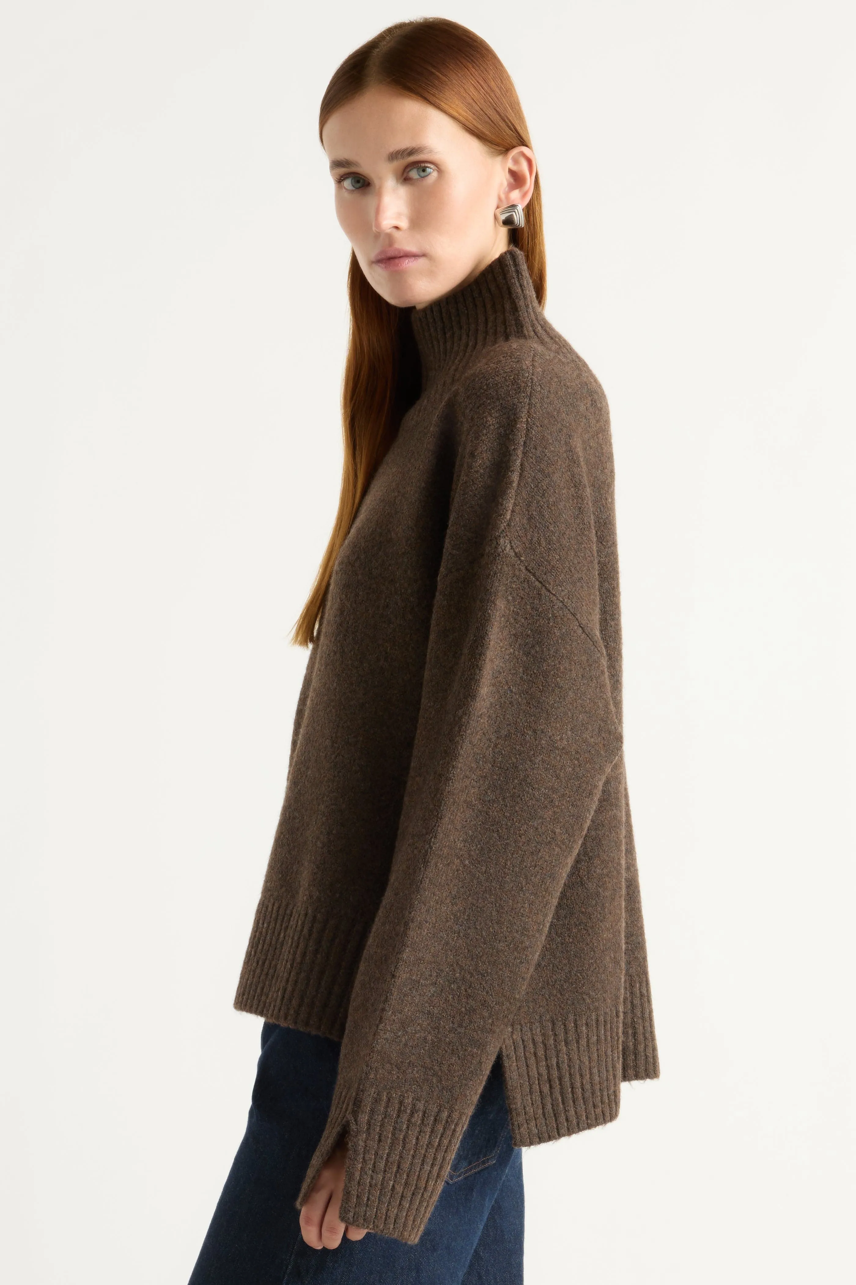Karlie Oversized Turtleneck Sweater All Day Softness Knit Fashion