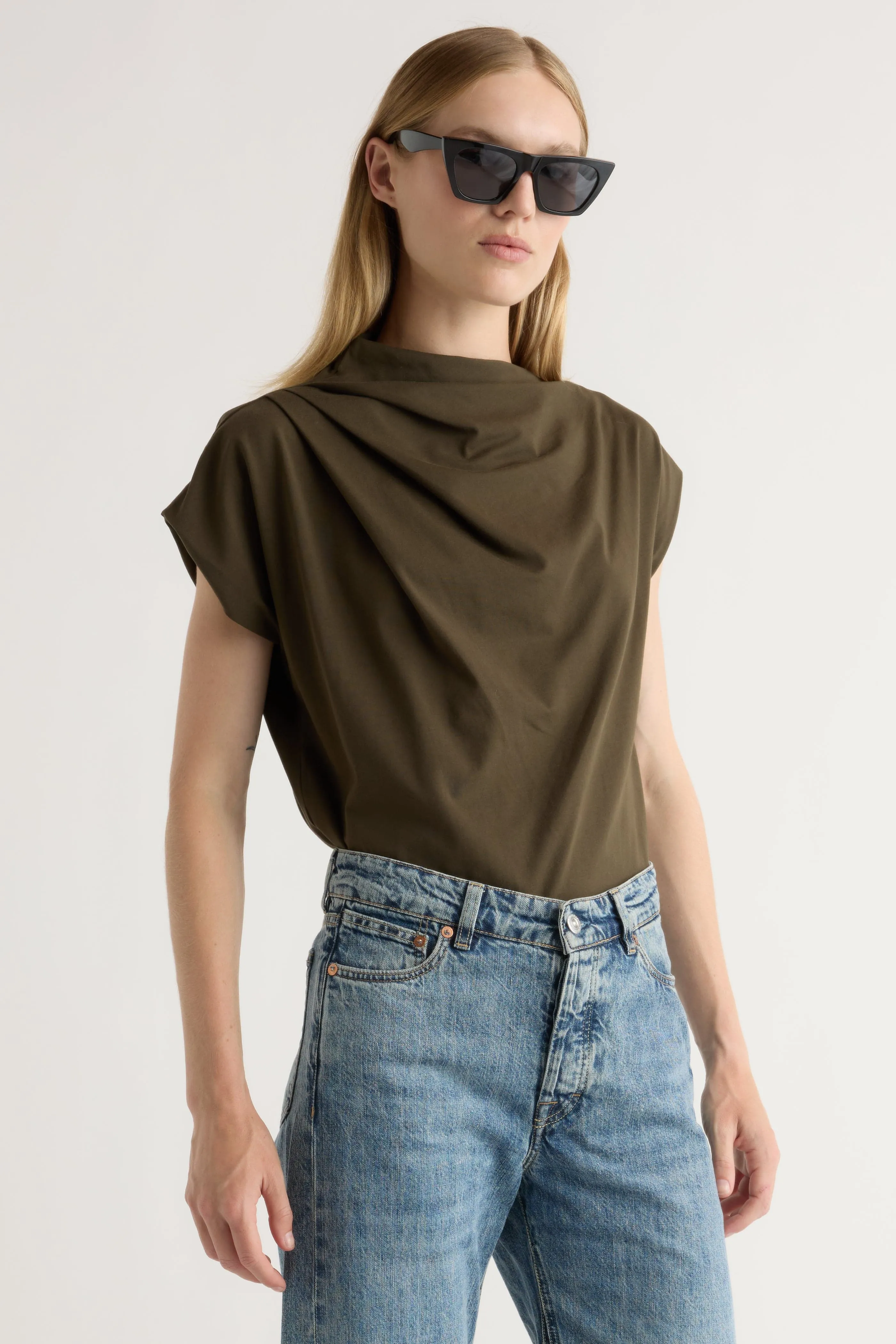 Comfort Fit Comfy Essentials Kenny Asymmetric-Neck Tee
