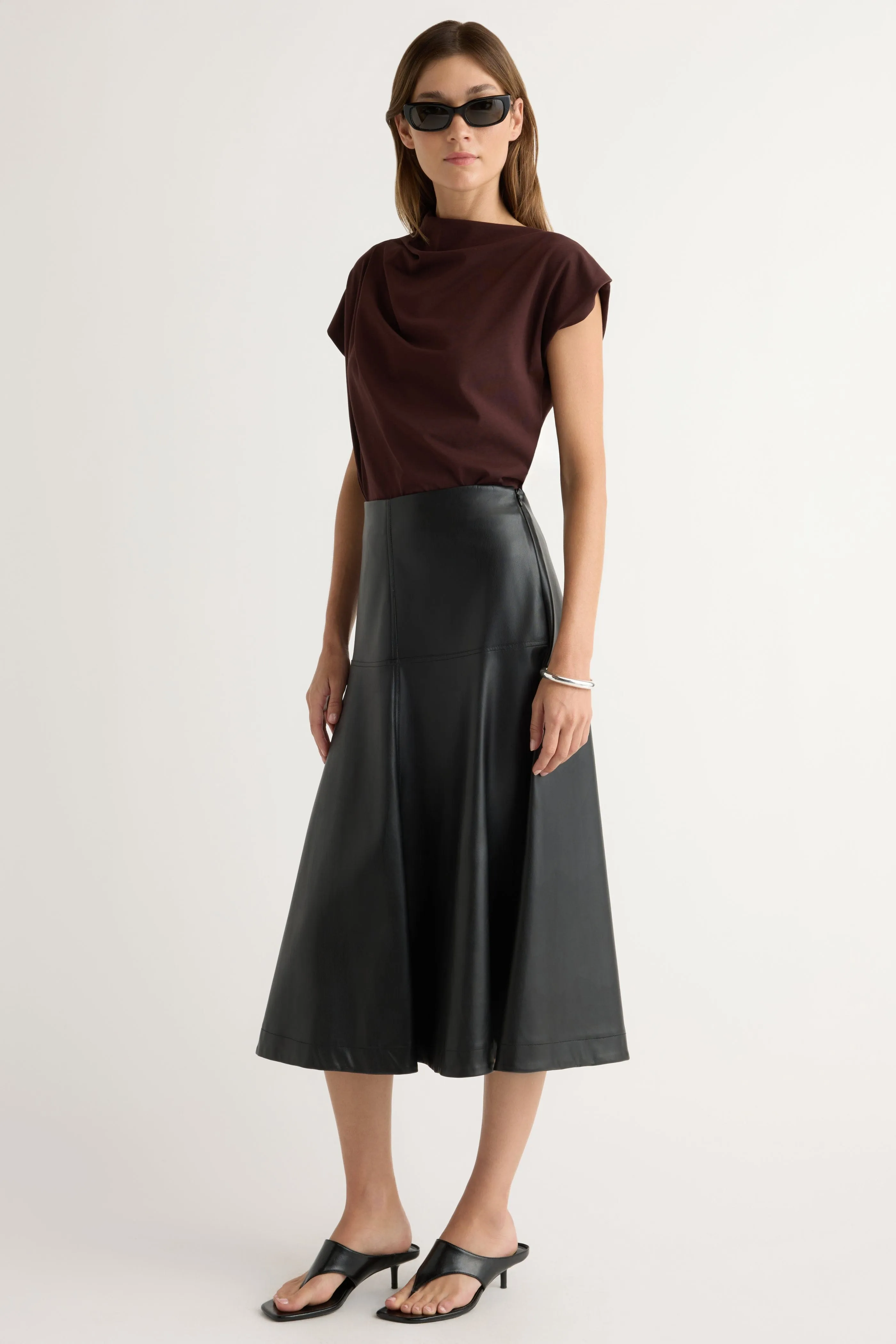 Kenny Asymmetric-Neck Tee VintageWashEffect