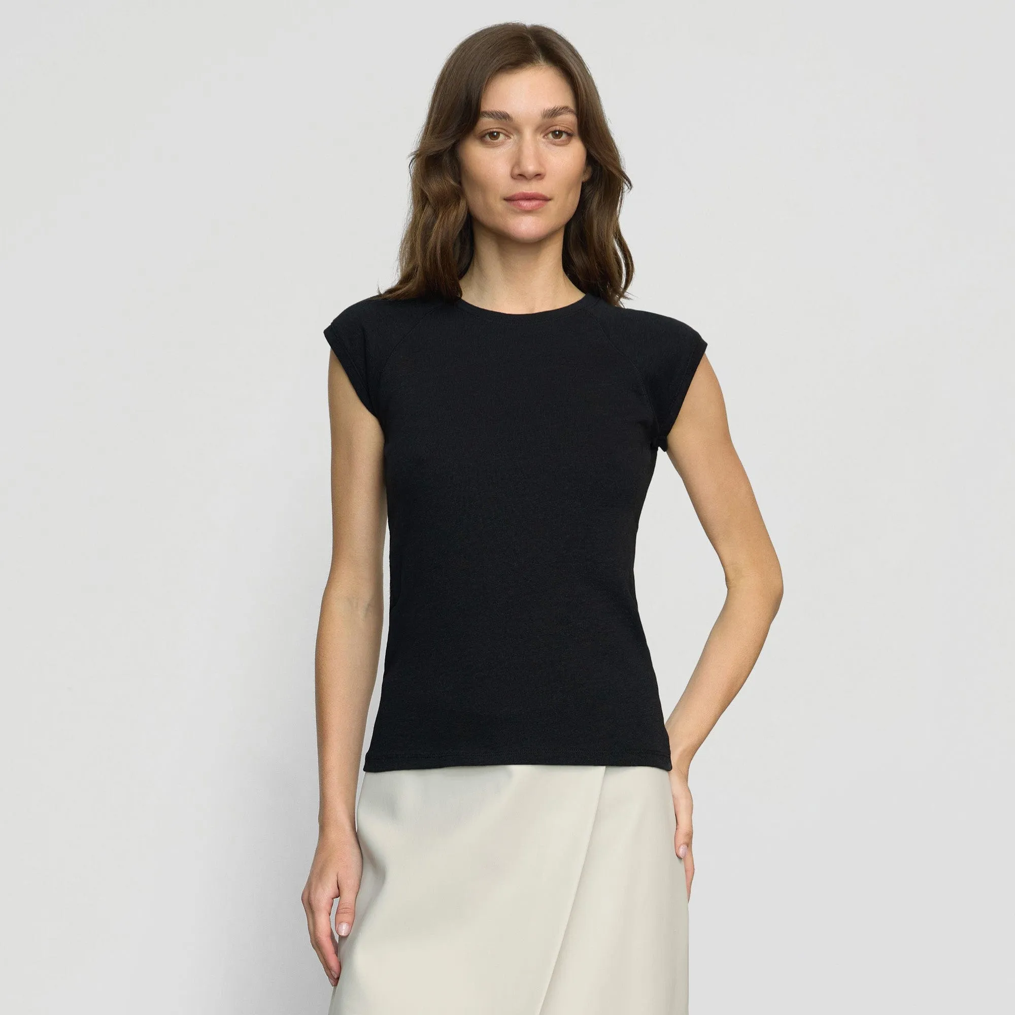 Kiely Raglan Hemp-Organic Cotton Tee Minimal Design Sustainable Material Blend