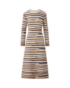 Sanders Knit Maxi Dress Sleek Volume Breathable Style