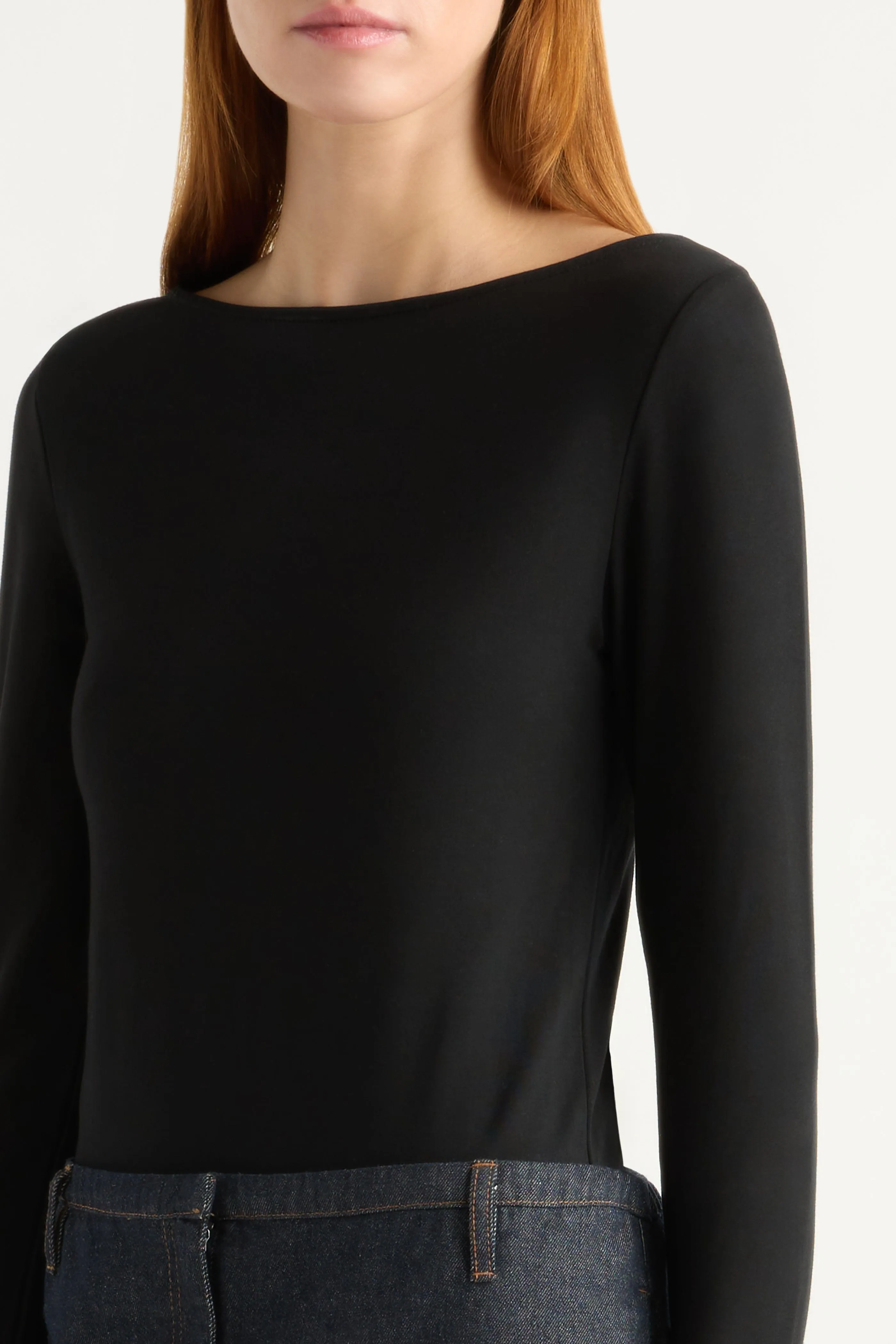 Quick Comfort Zip Up Lainey Organic Cotton Slit-Neck Tee