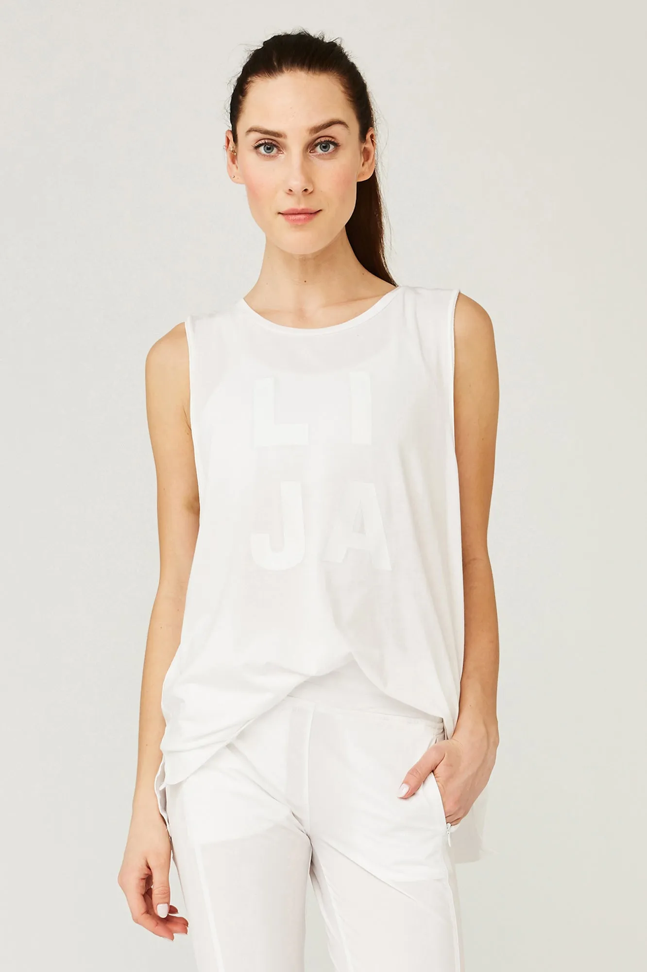 LIJA Muscle Tee - Final Sale Adjustable Cuffs Moisture control