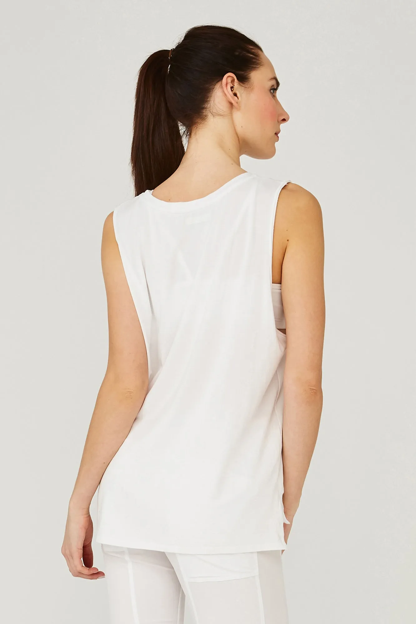 LIJA Muscle Tee - Final Sale Layered Panel Design