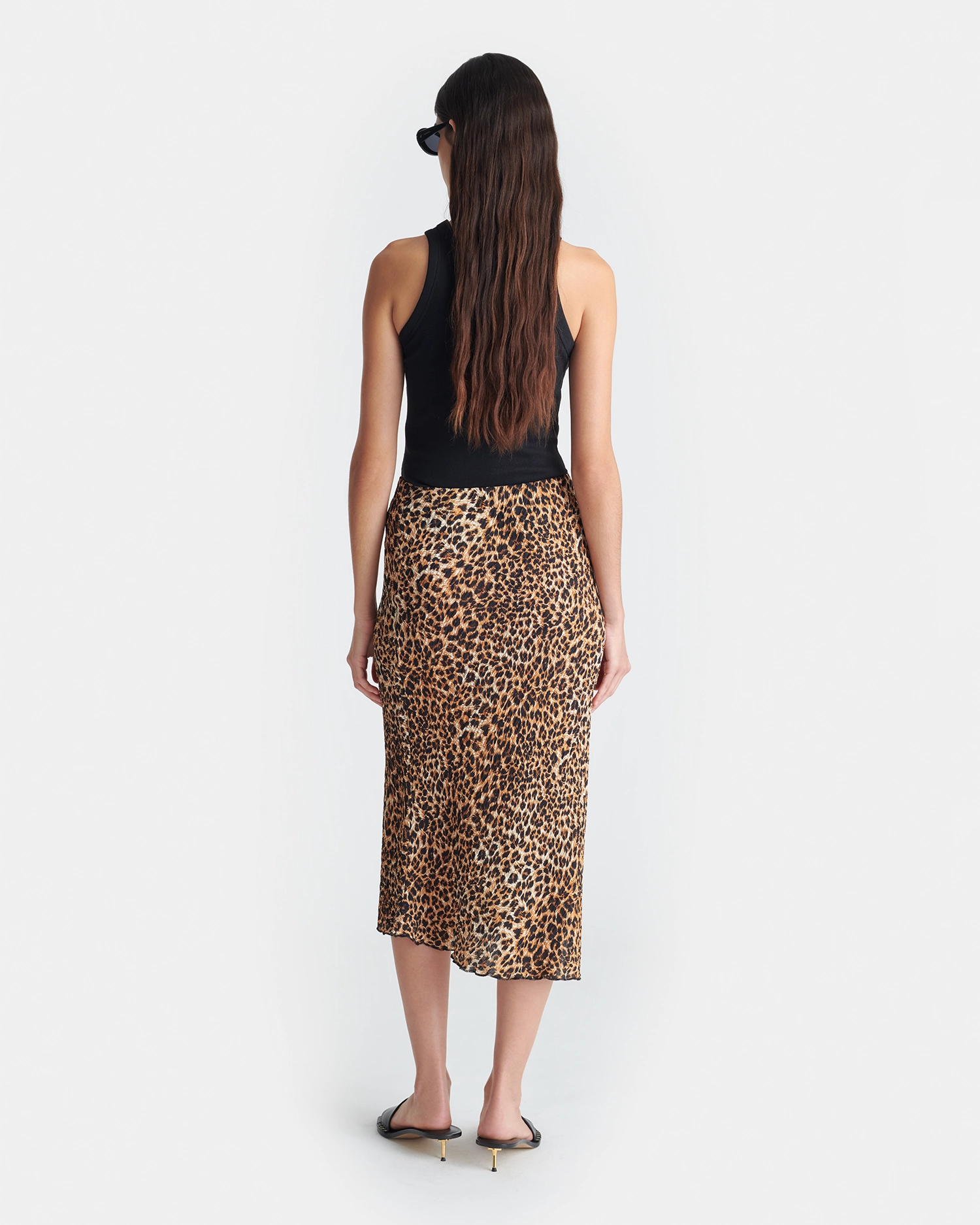 Zarina - Printed Midi Skirt - Ocelot Gentle Comfort Winter Layering