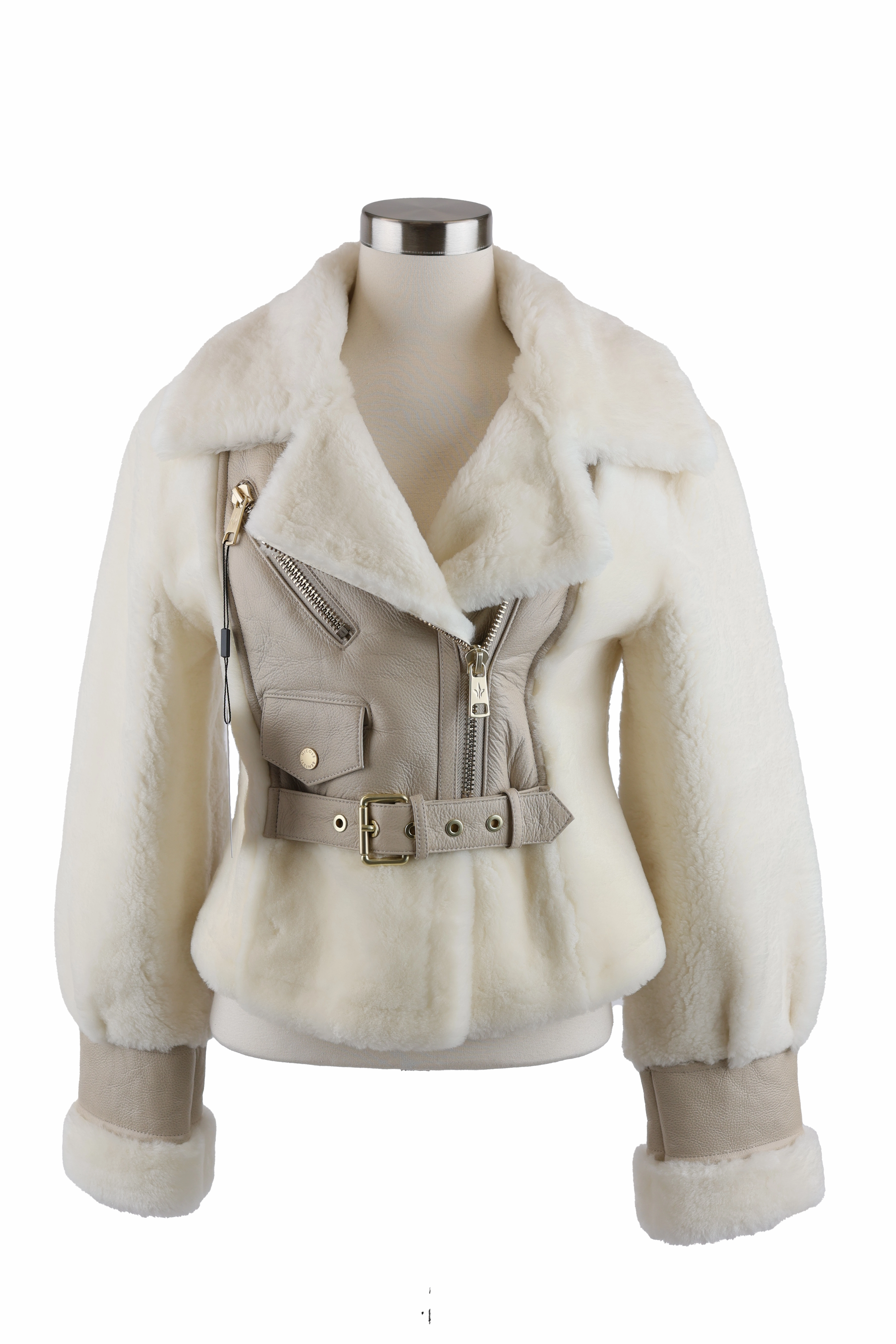 Leather Shearling Jacket Temperature Regulating Fill