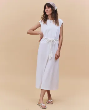 The Square Tee Dress. -- True White Vibrant evening gown