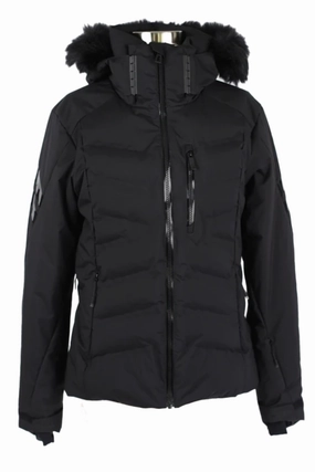 Quilted Ski Jacket W/ Fur Hood Ultra Lightweight Design