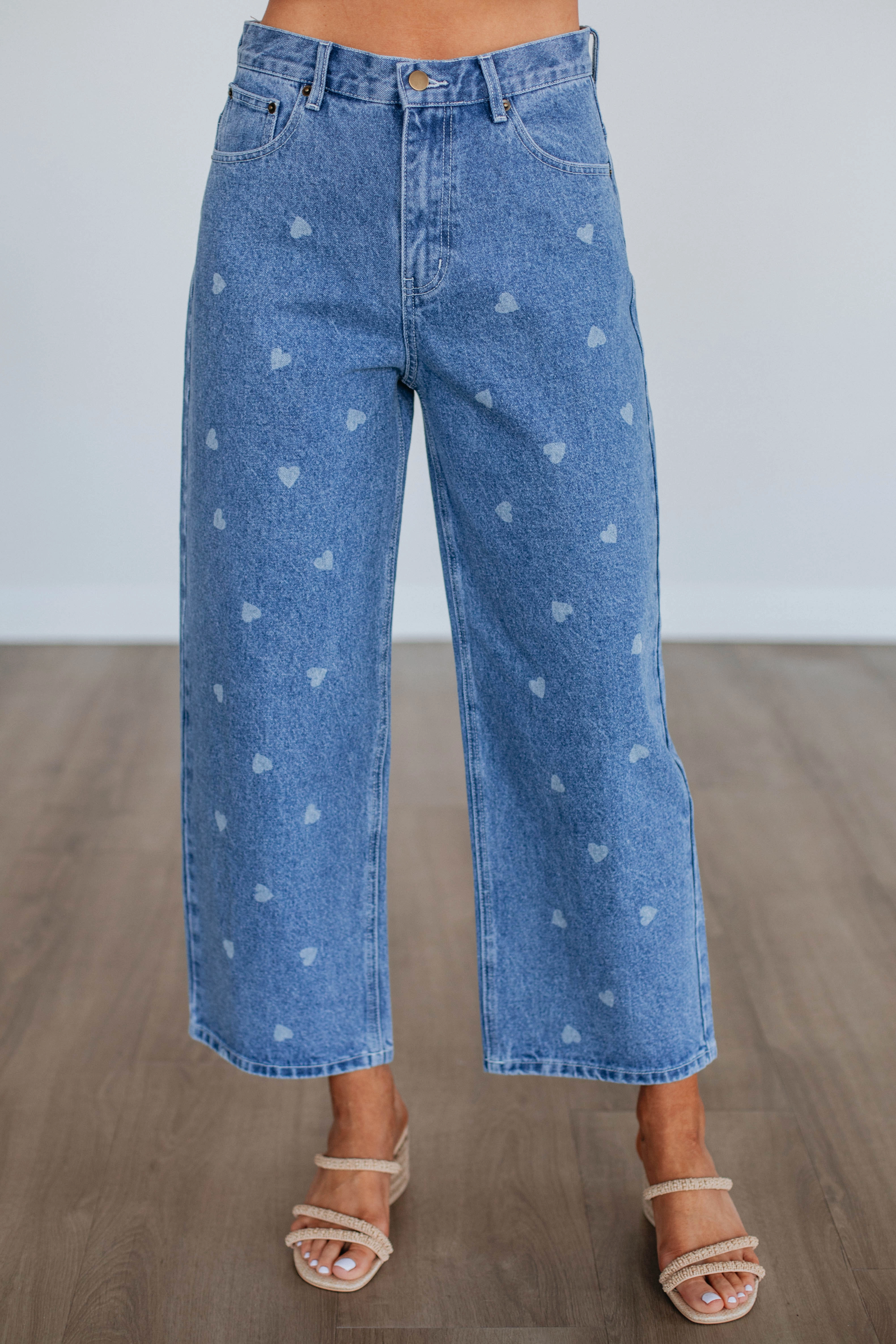Until You're Mine Pants - Medium Wash Essential Comfort Soft and Cozy