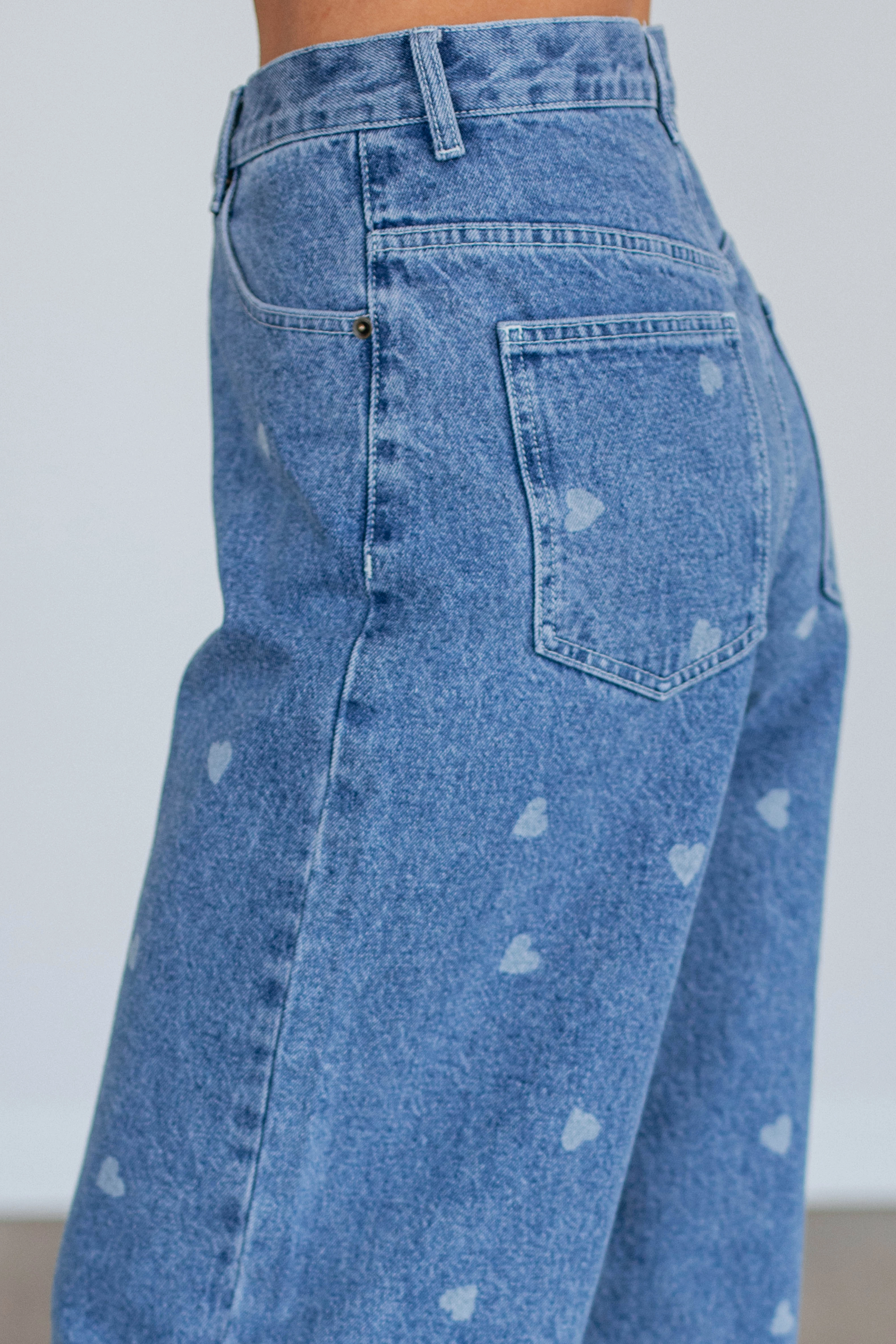 Flexible Material Until You're Mine Pants - Medium Wash