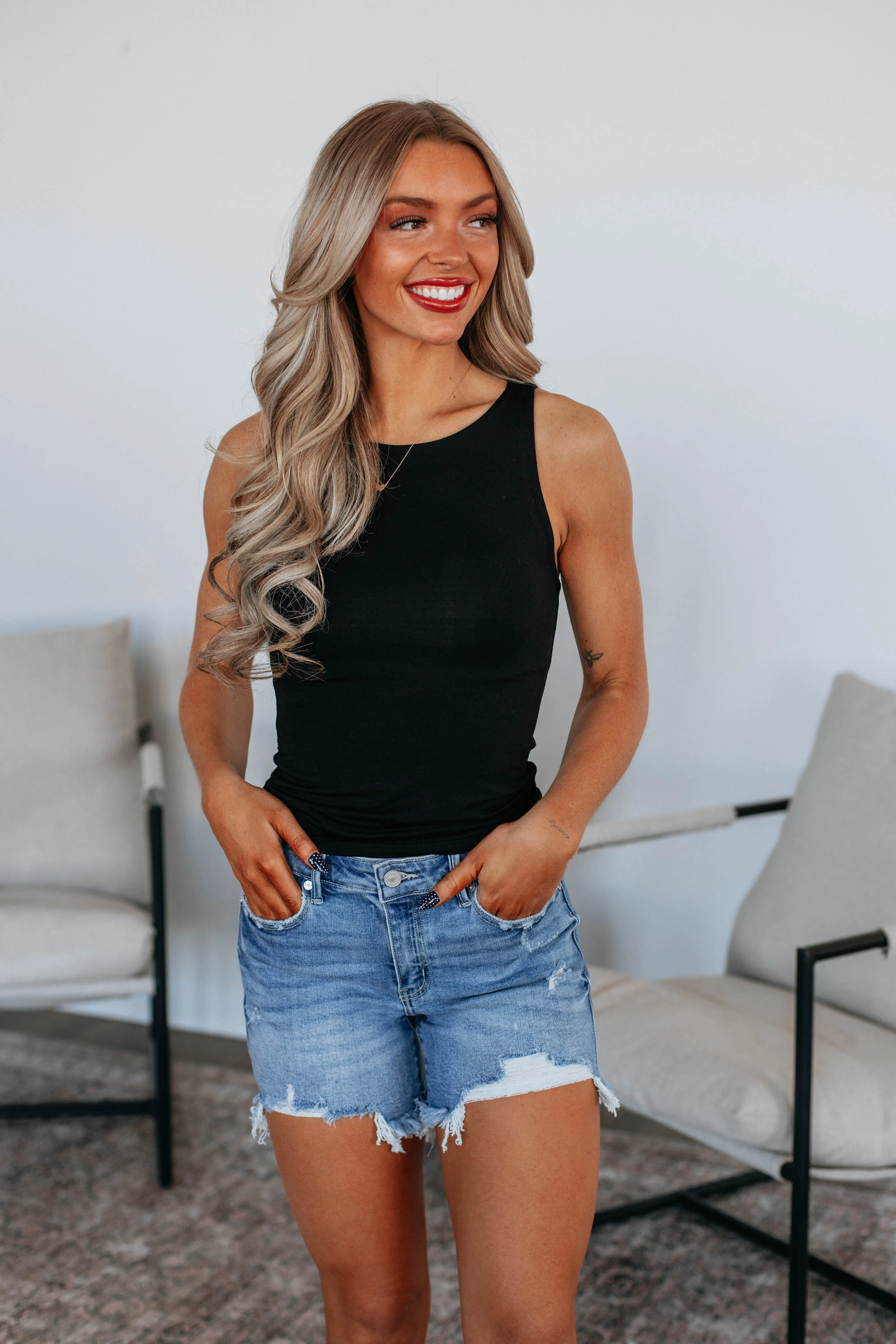 Performance Optimized Daily Flexible Ariel Basic Tank - Black