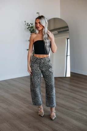 Raelynn Leopard Pants Multi Pocket System
