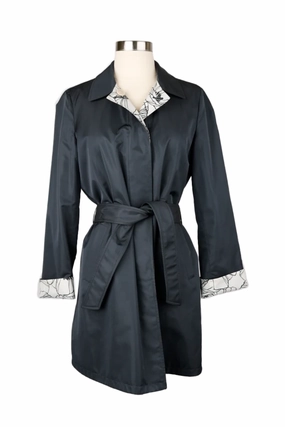 Adjustable drawstring Flexible Fiber Fill Reversible Printed Raincoat