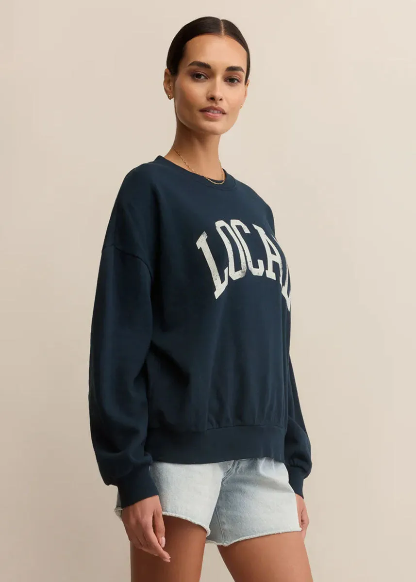 Relaxed Vibe Local Sunday Sweatshirt - Eclipse