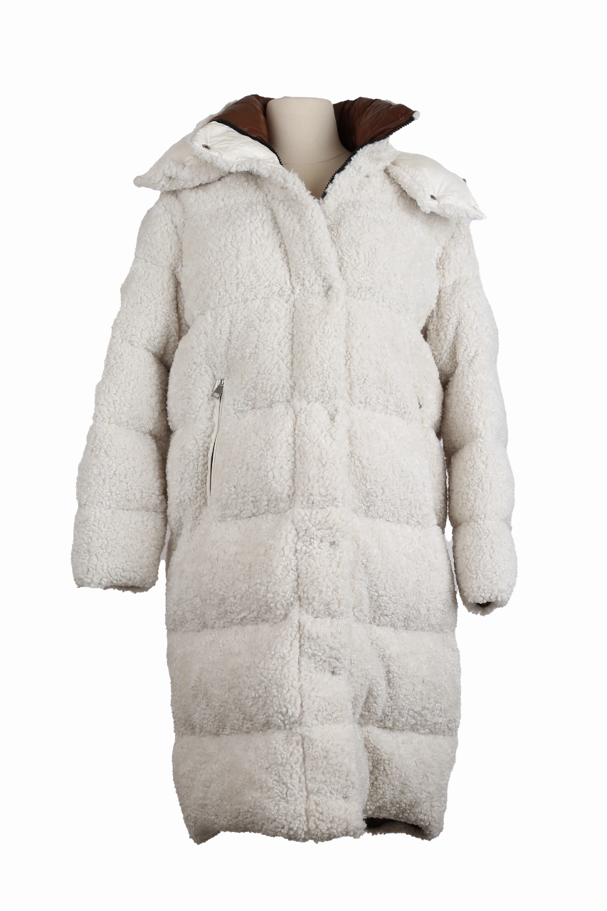 Long Down Faux Shearling Parka On The Go Layer Autumn Ready