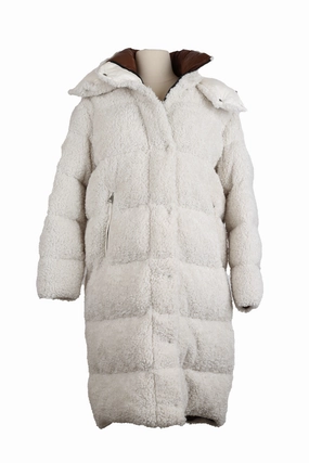 Long Down Faux Shearling Parka On The Go Layer Autumn Ready