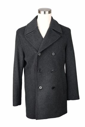 Tear Resistant Loro Piana Storm System Double Breasted Wool Dress Coat