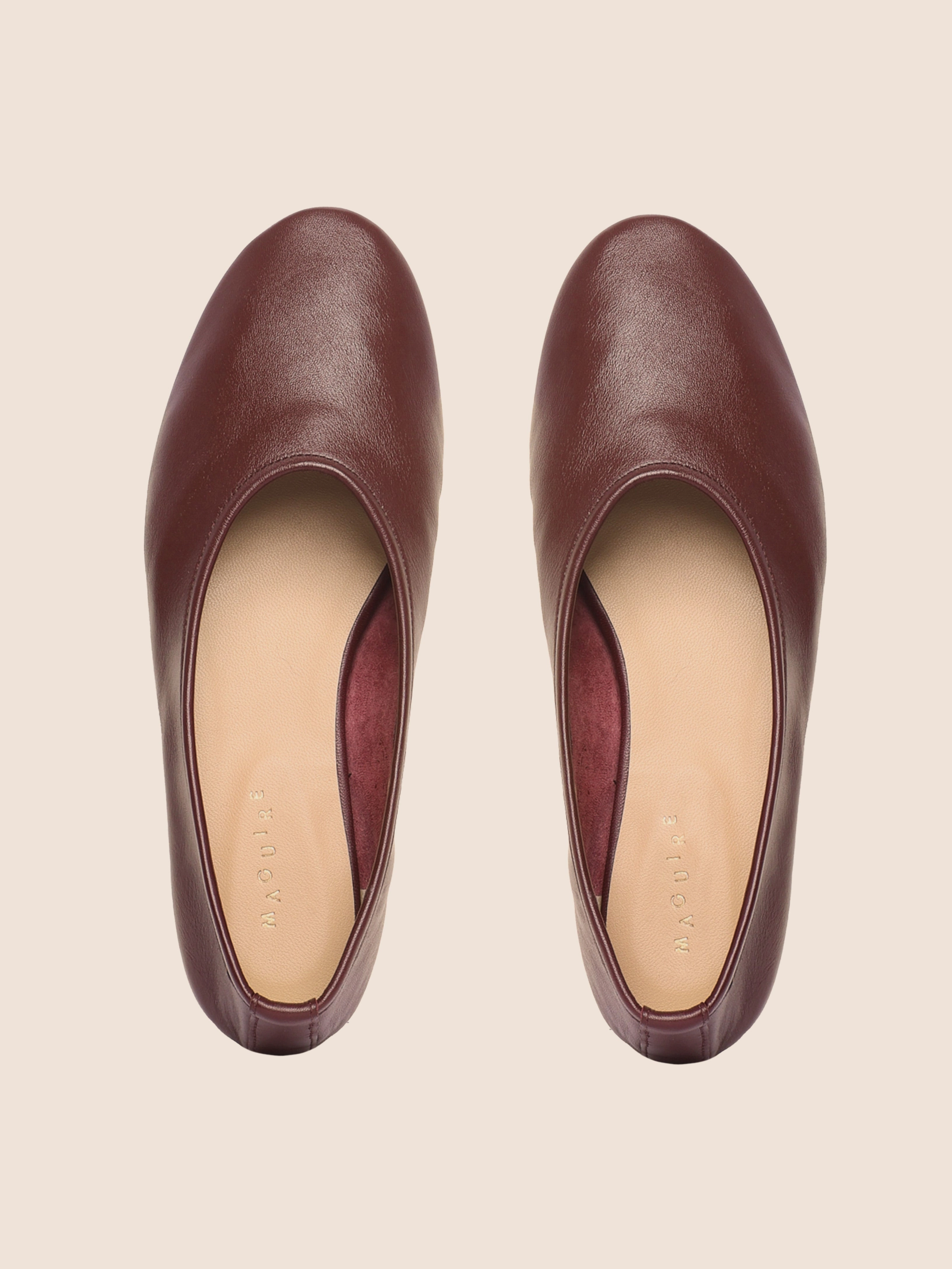 Trofa Plum Ballerina Timeless Design Flats
