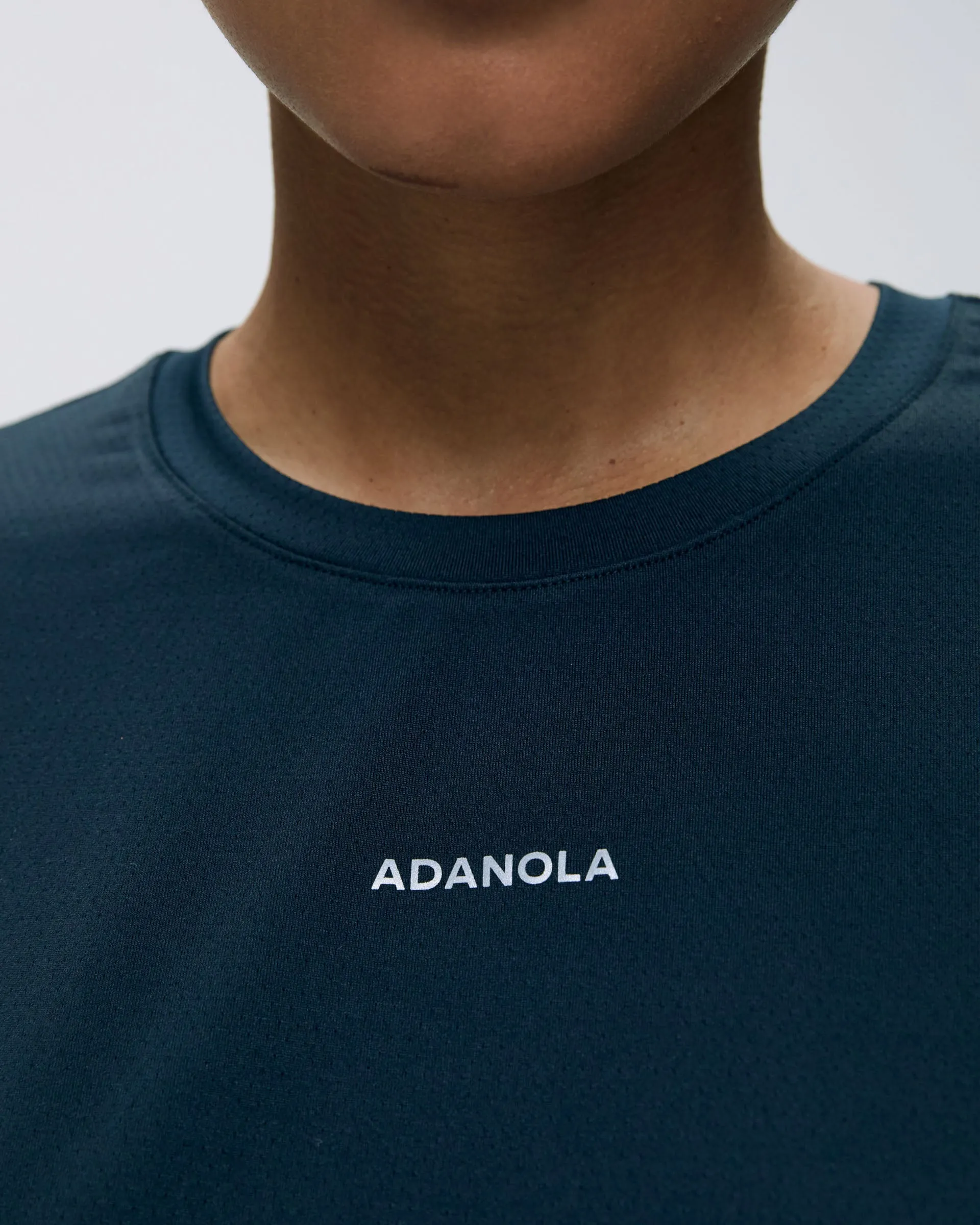 Odor Resistant Mesh Active T-Shirt - Navy Blue