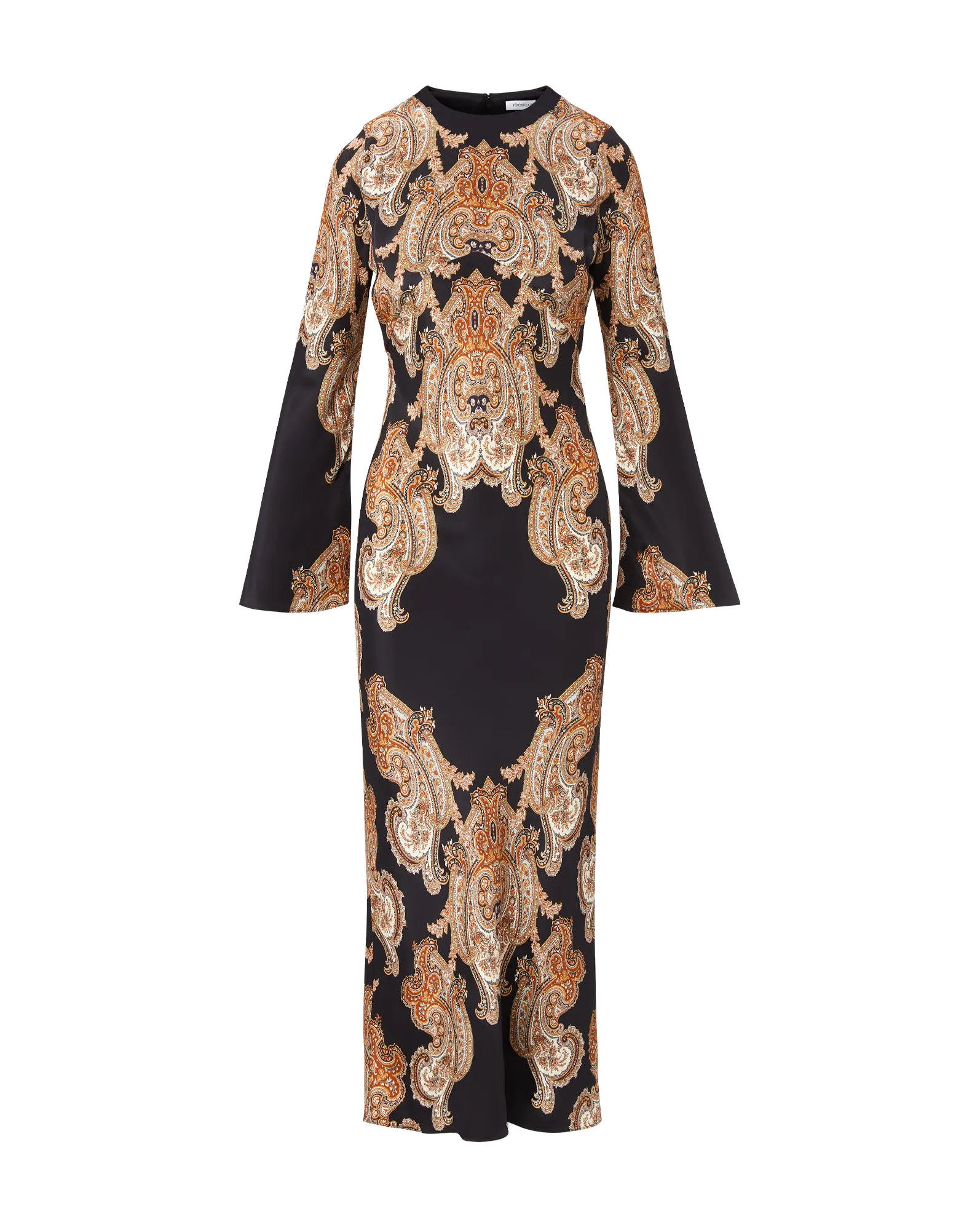 Lupita Paisley Maxi Dress Cool Structure