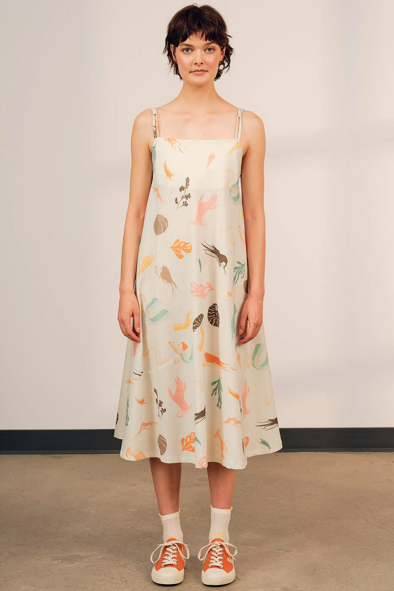 Off-Shoulder Smart and Chic Terra Dress Print