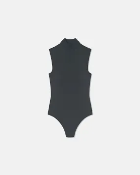 Light Attitude Simple Yet Elegant Artice - Elastic Jersey Bodysuit - Dusty Blue