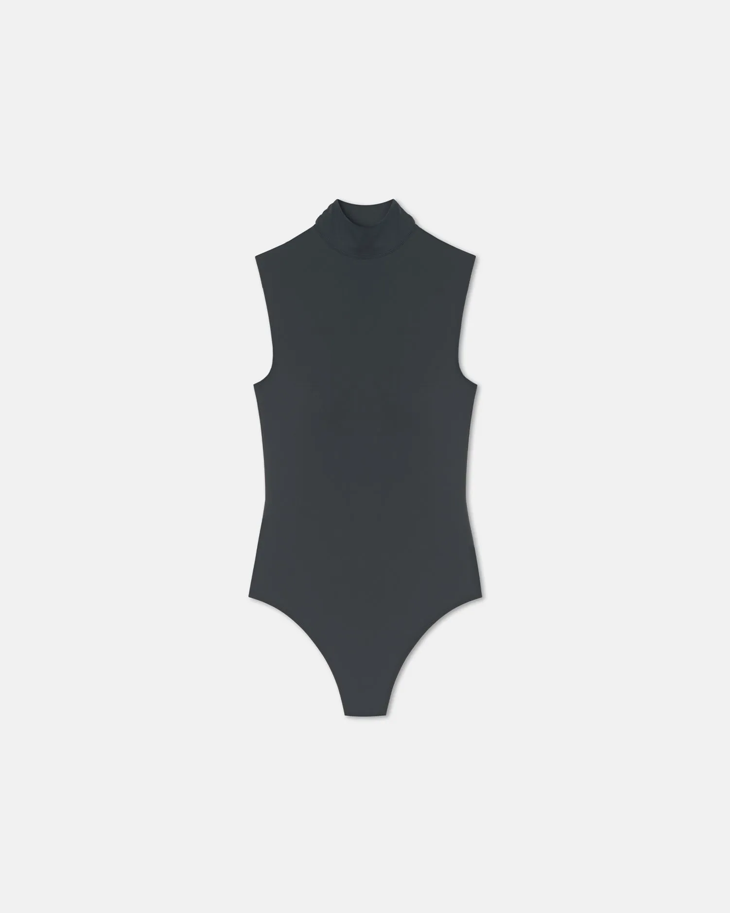 Light Attitude Simple Yet Elegant Artice - Elastic Jersey Bodysuit - Dusty Blue