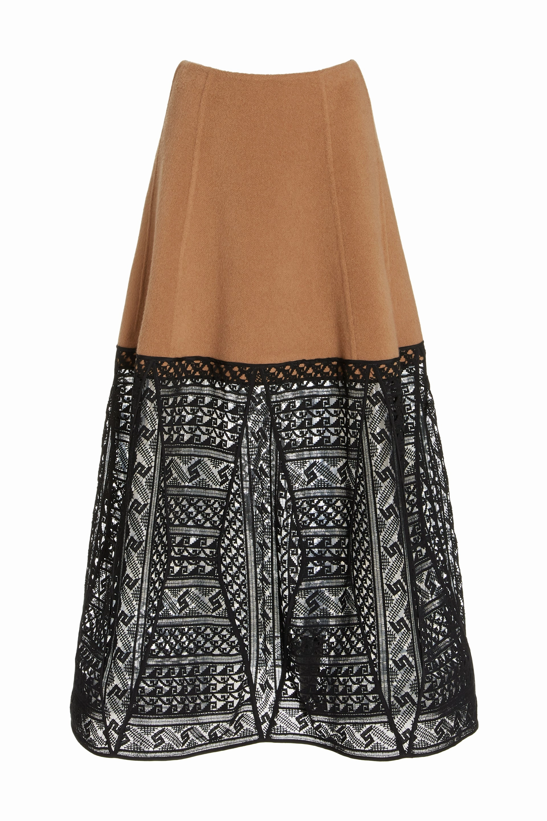 Sorvino Lace Midi Skirt in Camel Double-Face Recycled Cashmere Breezy Outfit