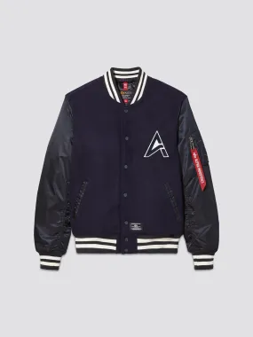 Double stitching MA-1 WOOL VARSITY JACKET