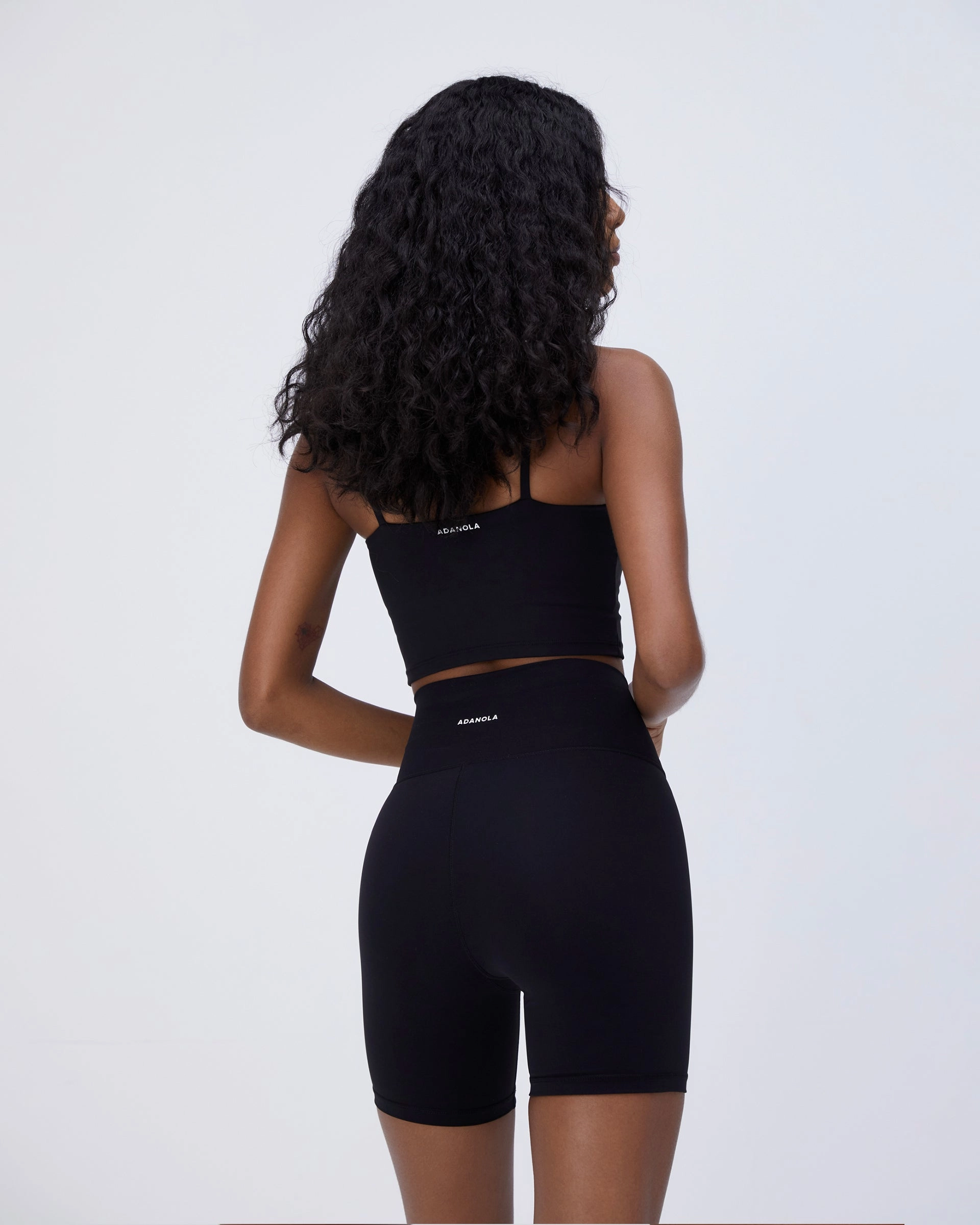 Easy Motion Neutral Tones Ultimate Wrap Over Crop Shorts - Black