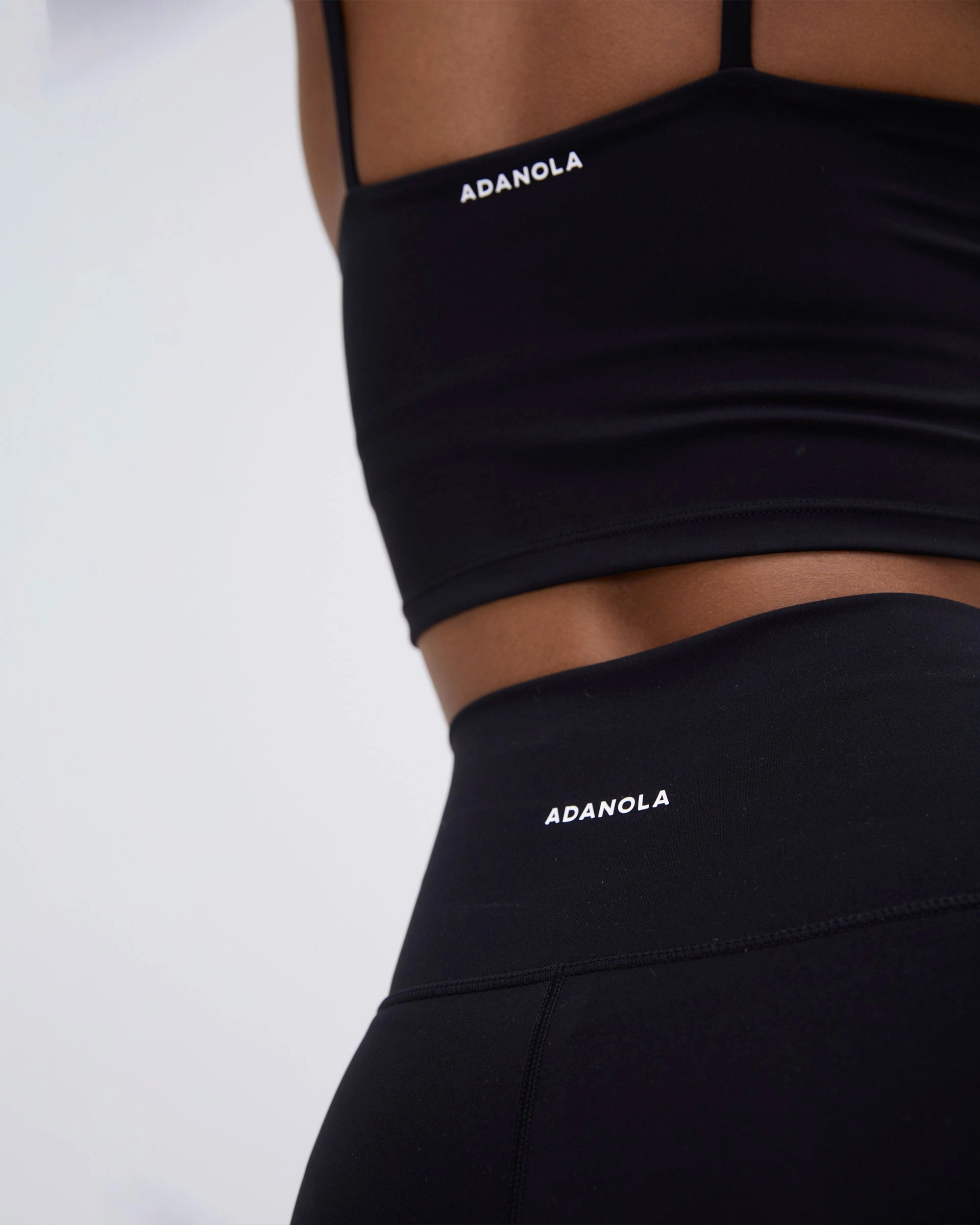 Eco Conscious Packaging Printed Pattern Ultimate Wrap Over Crop Shorts - Black