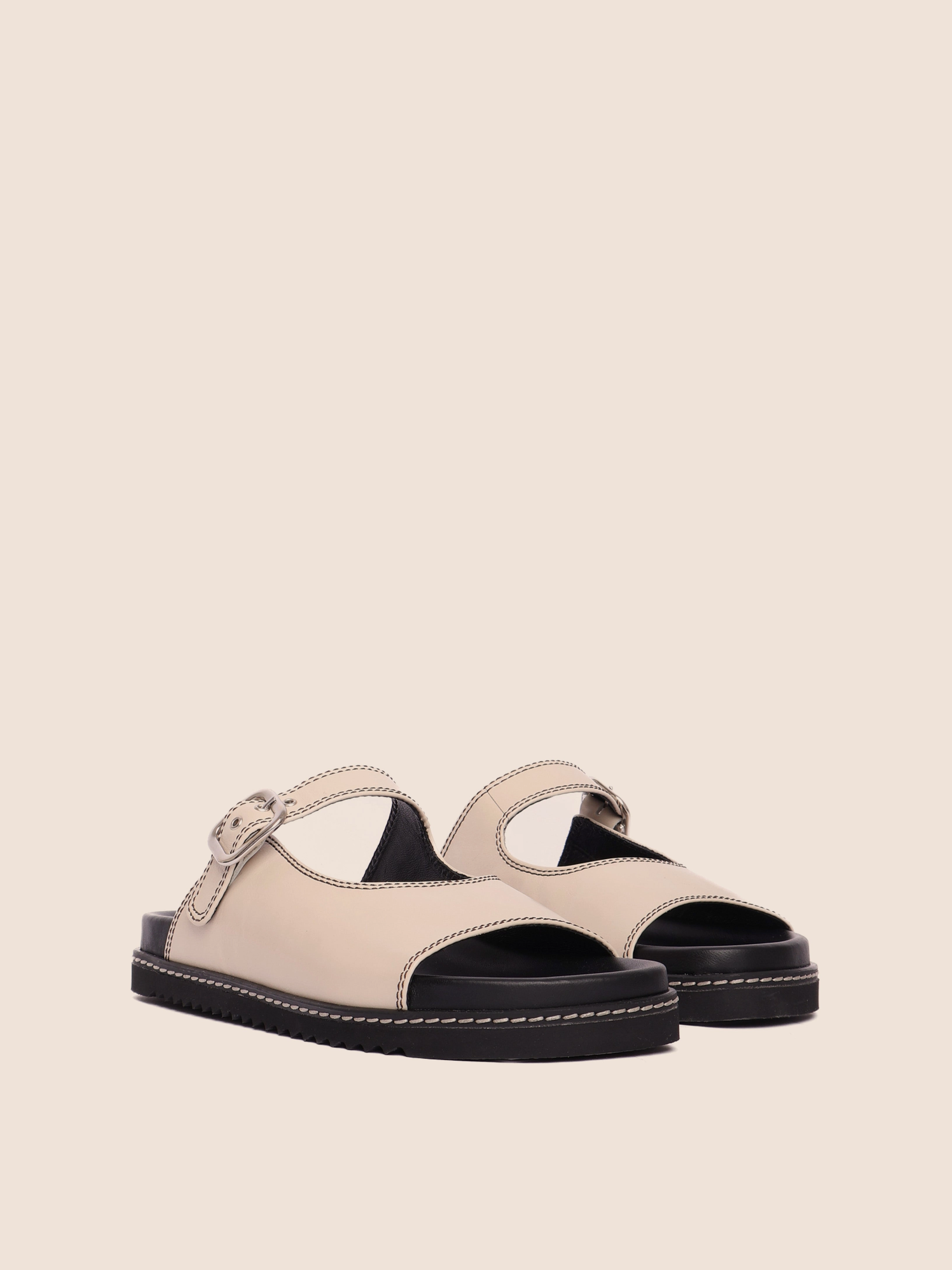 Madeira Cream Sandal Recycled Plastic Construction Airflow channels