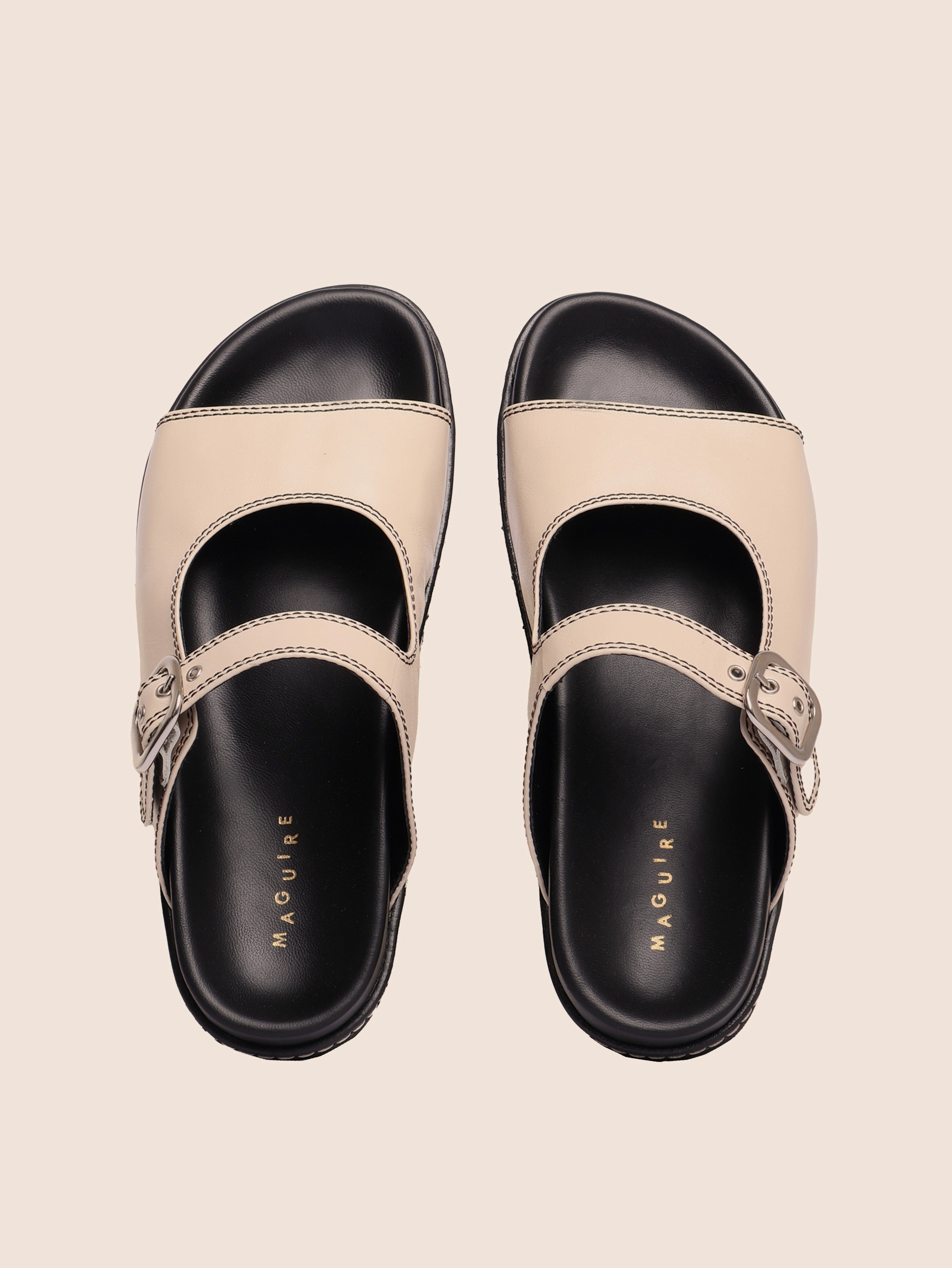 Madeira Cream Sandal All Day Comfort Padding
