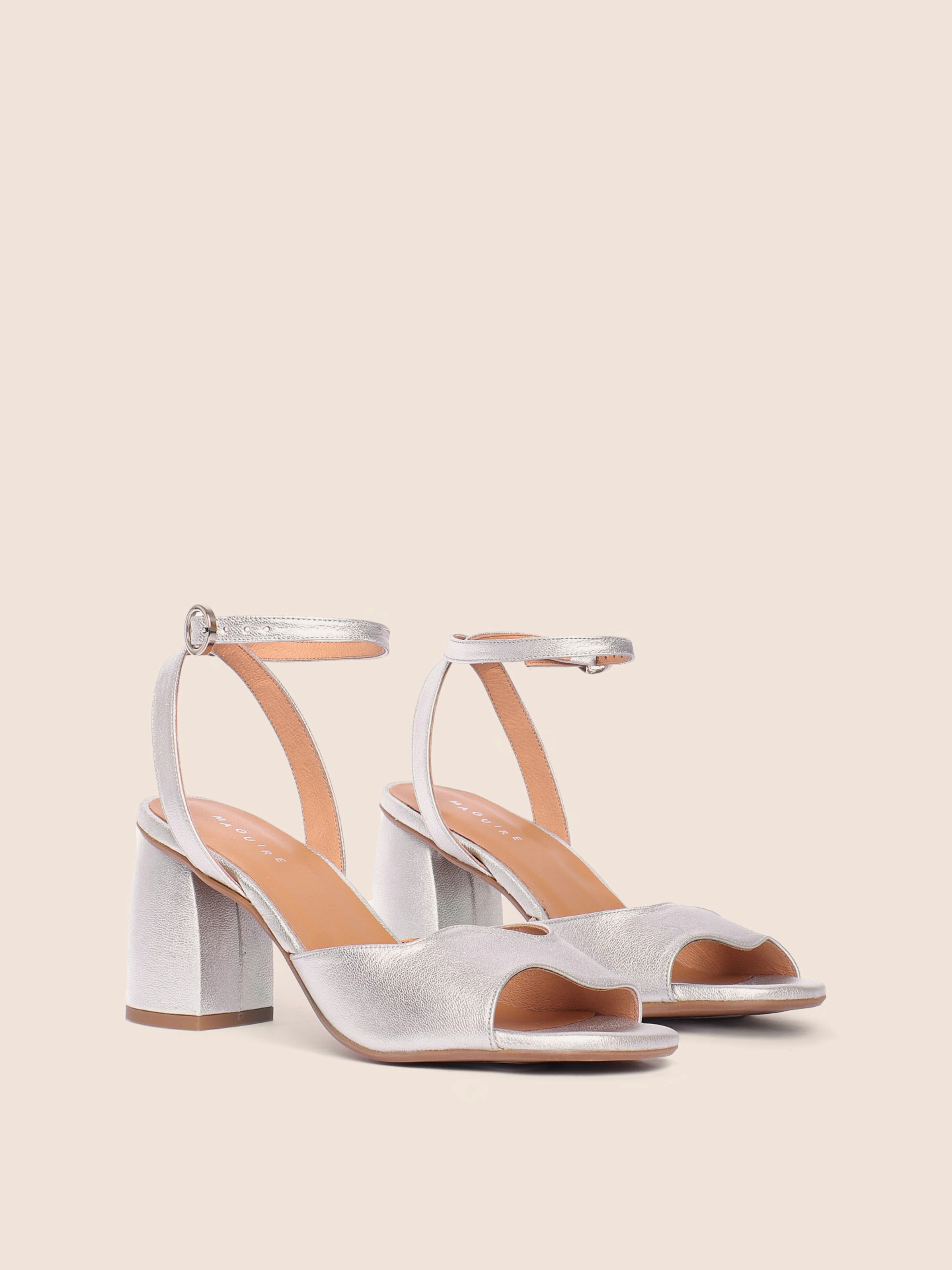 Heightened Style Malaga Silver Heel