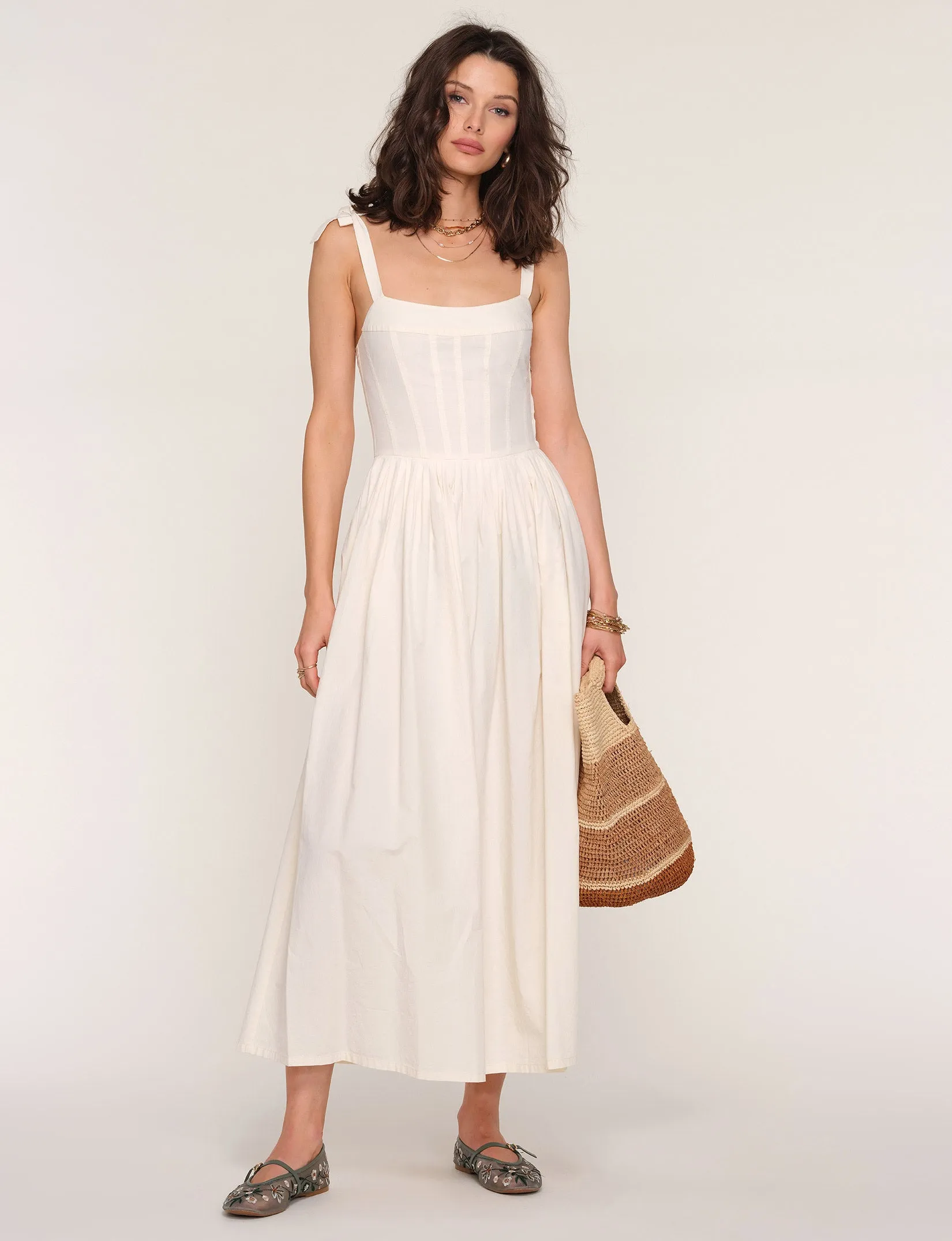 Malani Dress Natural Aesthetic Timeless Fit Look