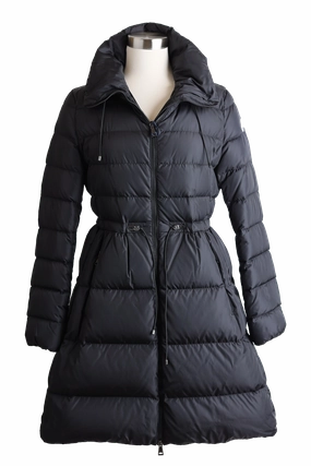 Reversible Layer Noise Reduced Fastener System Malban Quilted Down Coat