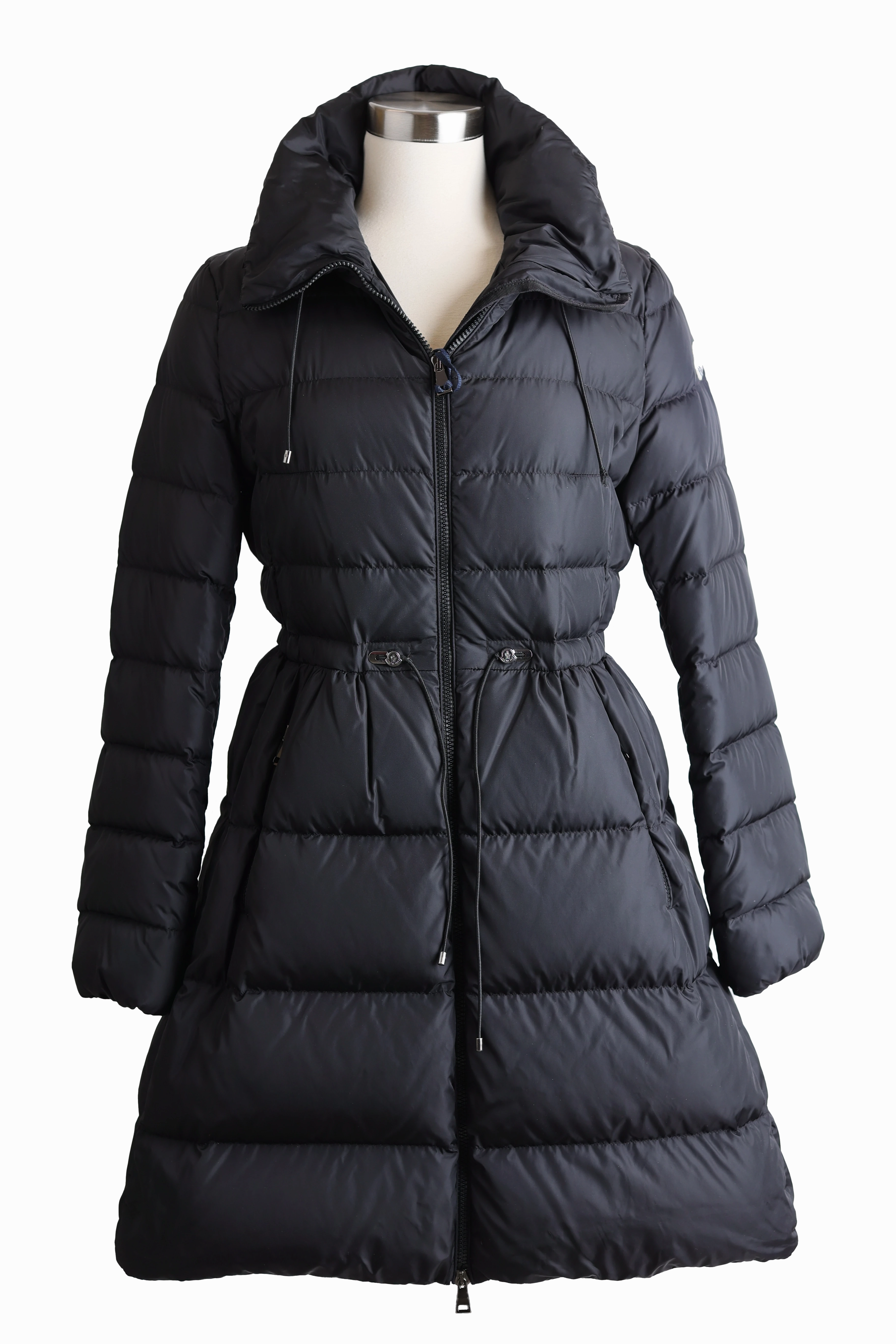 Reversible Layer Noise Reduced Fastener System Malban Quilted Down Coat
