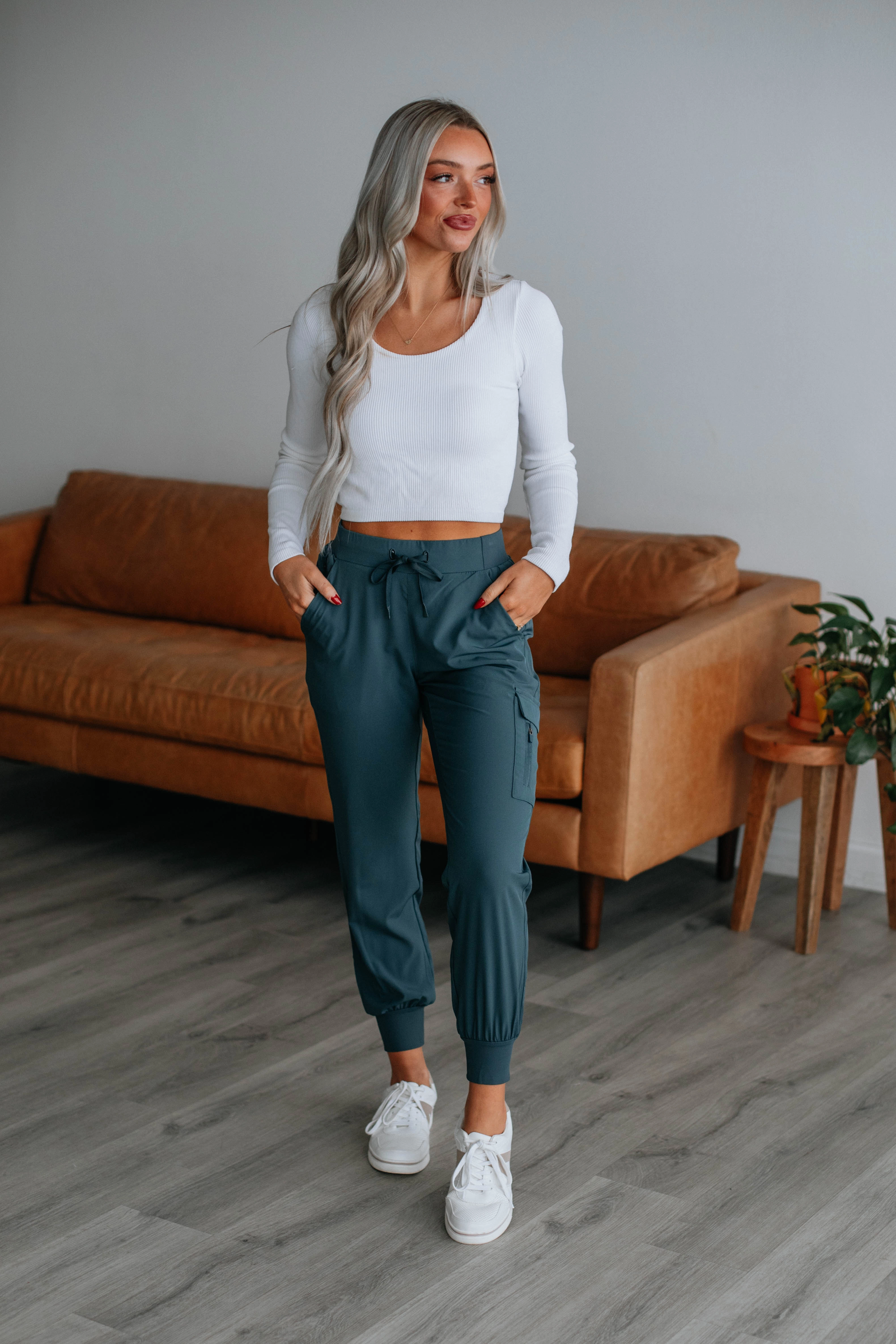 Secure fit Malena Active Joggers - Peacock