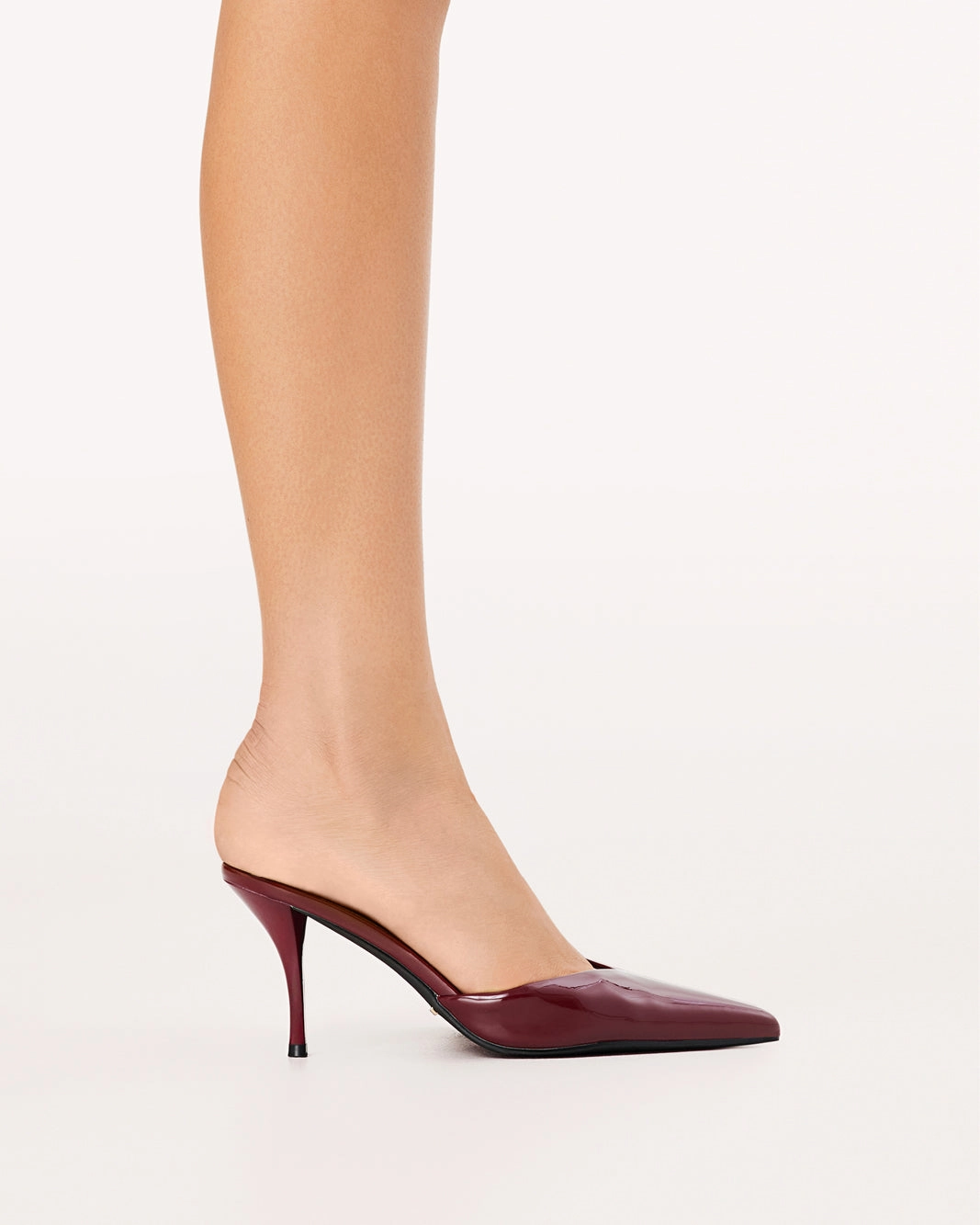 Platform Heel MANSON - CHERRY PATENT