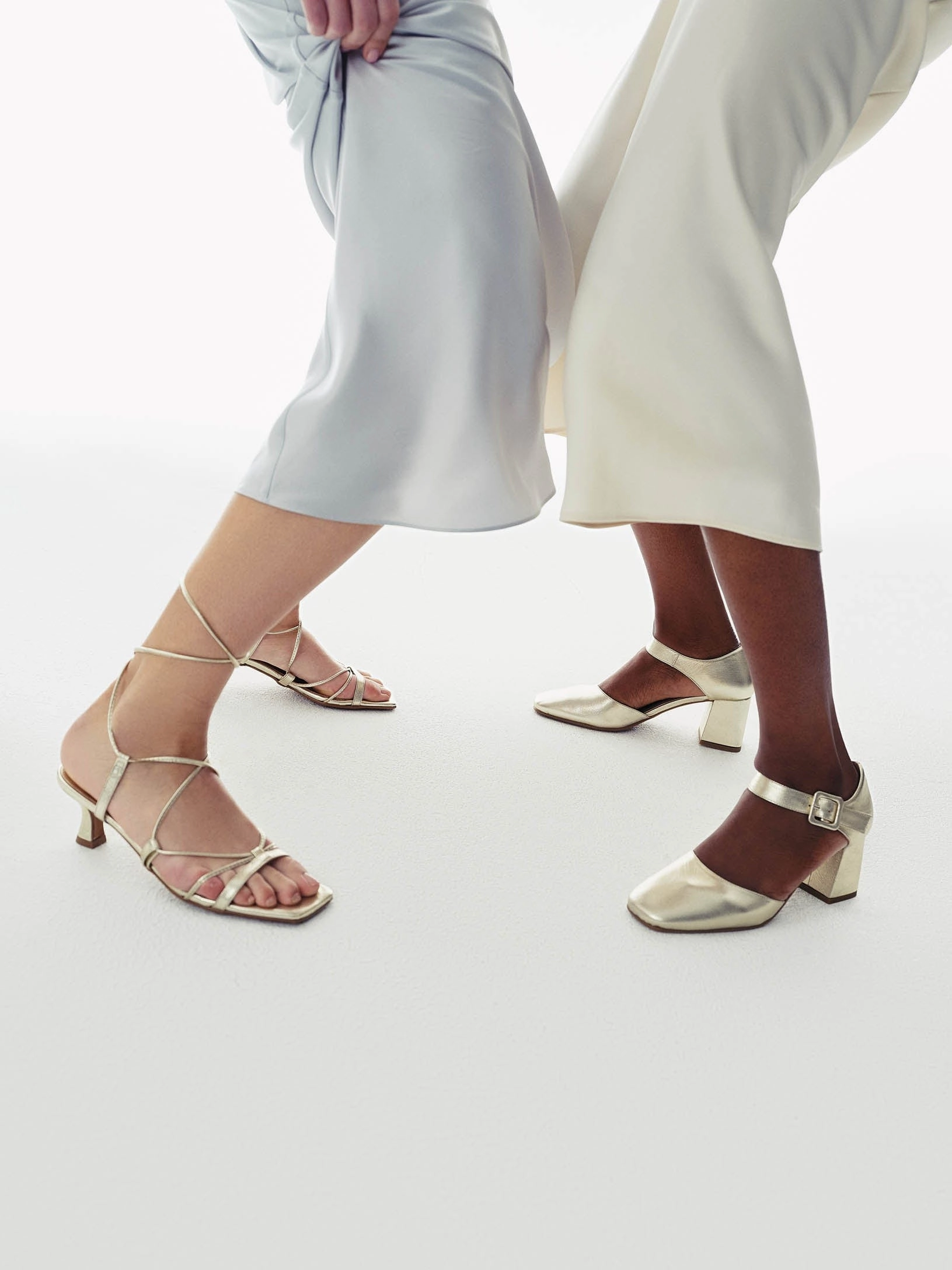 Marbella Gold Mary Jane Pose Spark Date Ready