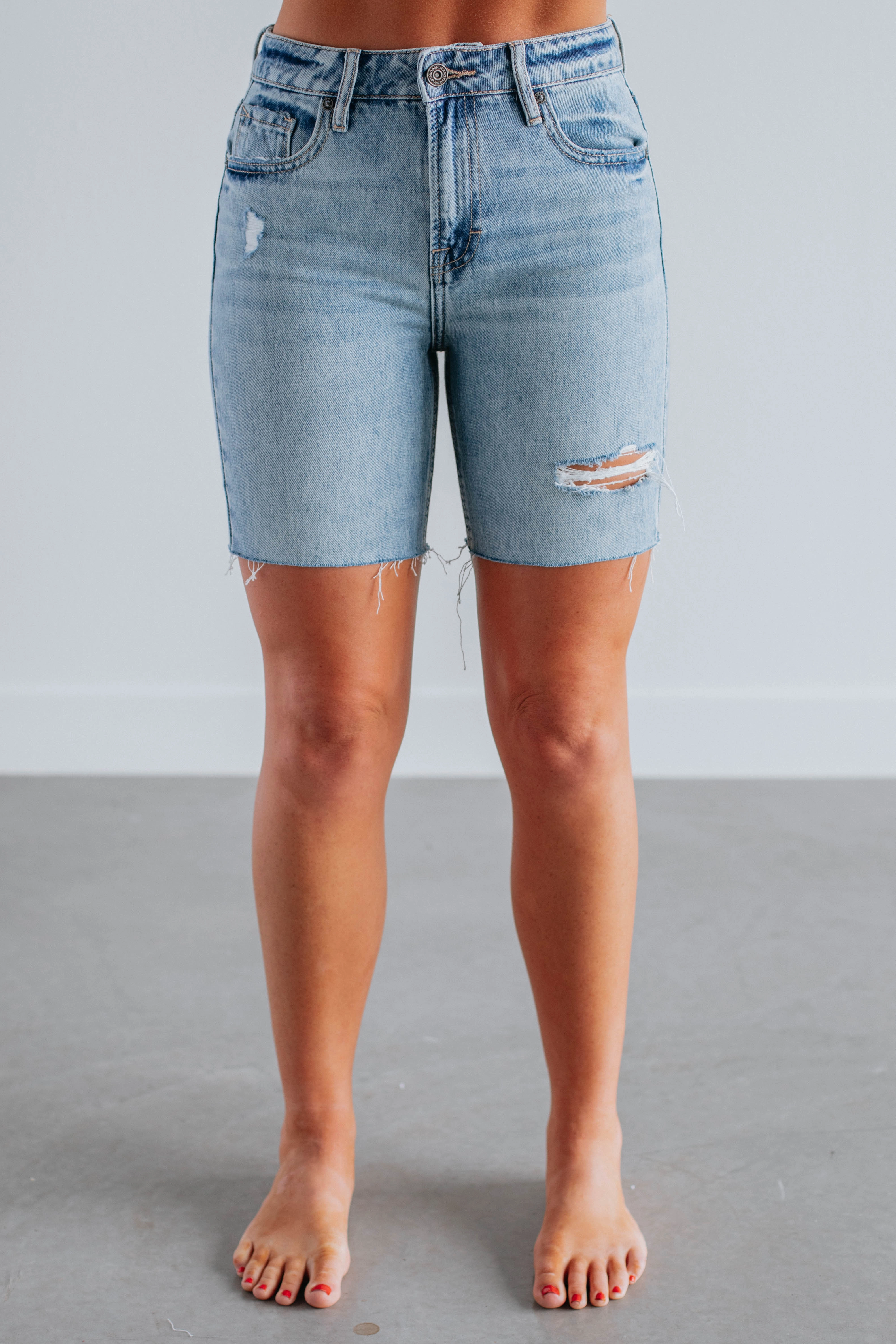 Easy Flex Marlin Hidden Shorts - Medium Wash