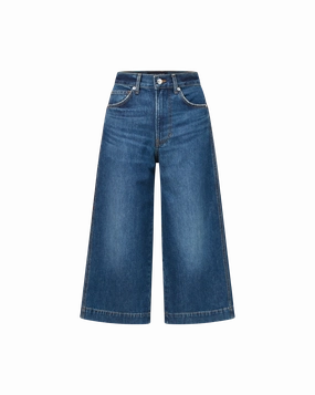 Earthy Rainy Day City Walk Date Night Summer Vibes Marlowe Denim Culotte