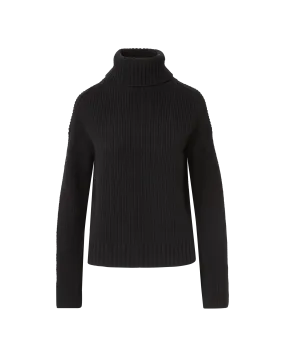 Matilda Cashmere Turtleneck Sweater Classic Fit Breathable Performance