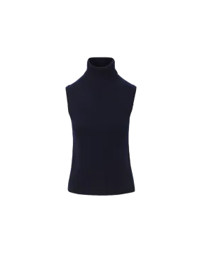 Mazzy Cashmere Sleeveless Sweater Roomy Waist