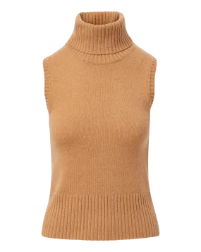 Mazzy Cashmere Sleeveless Sweater Quick Slip Sporty Style
